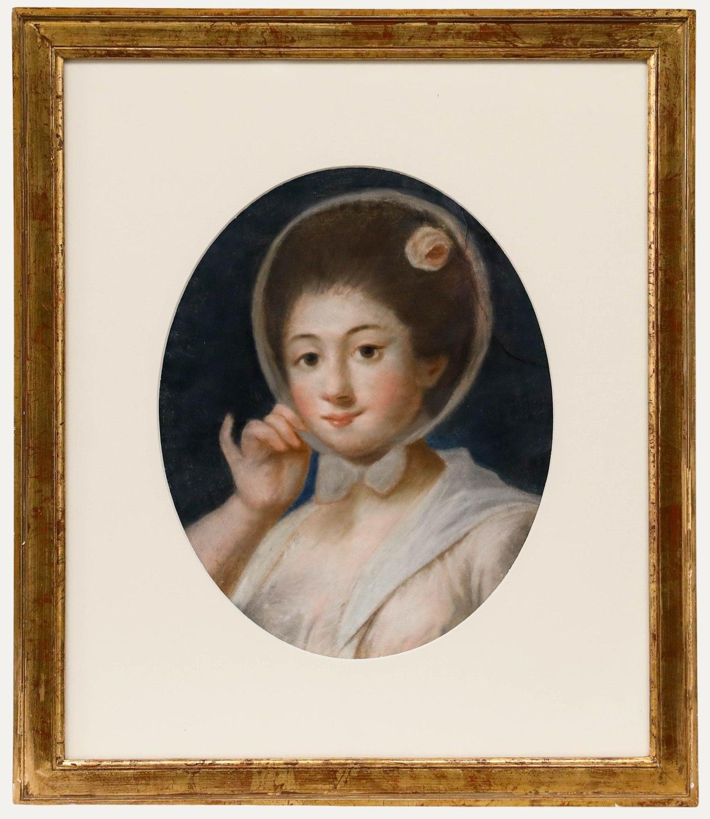 18th Century Pastel Portrait Of A Lady