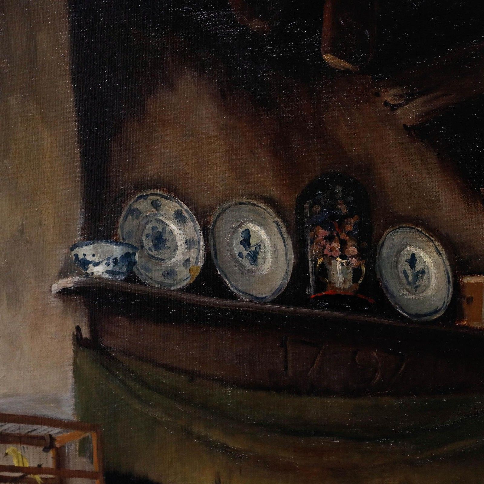 Arie Zwart (1903 1981) Framed 20th Century Oil, Farmhouse Interior photo Art
