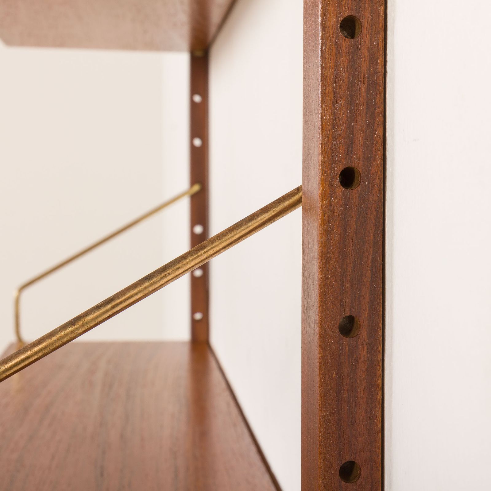 Furniture Poul Cadovius Teak Shelving Wall Unit With A Bureau, Cado 1960s photo
