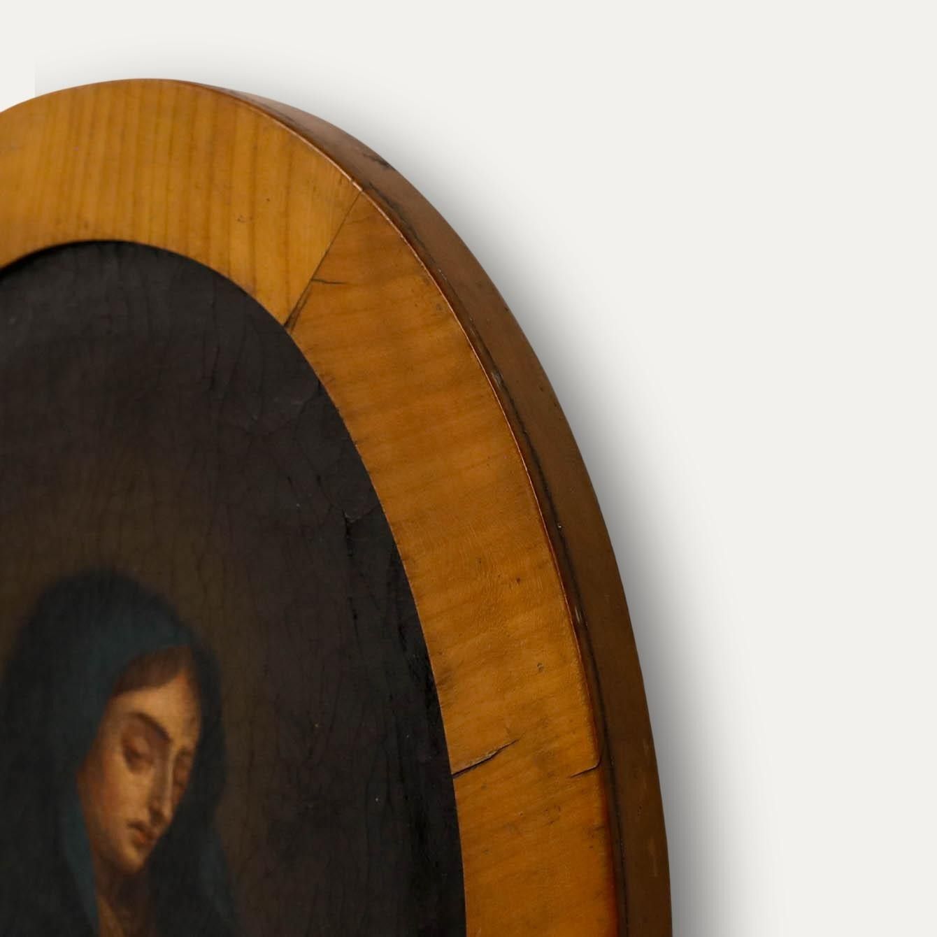 Fine 19th Century Oil Mater Dolorosa photo 595.0