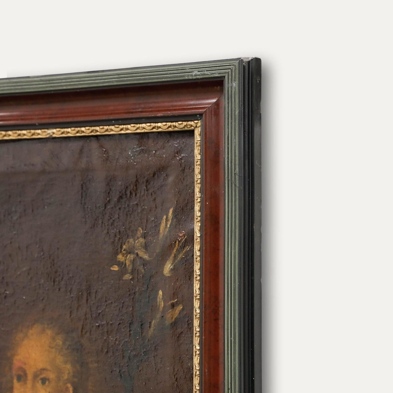 For Restoration 18th Century Oil Jesus And Joseph photo vinterior