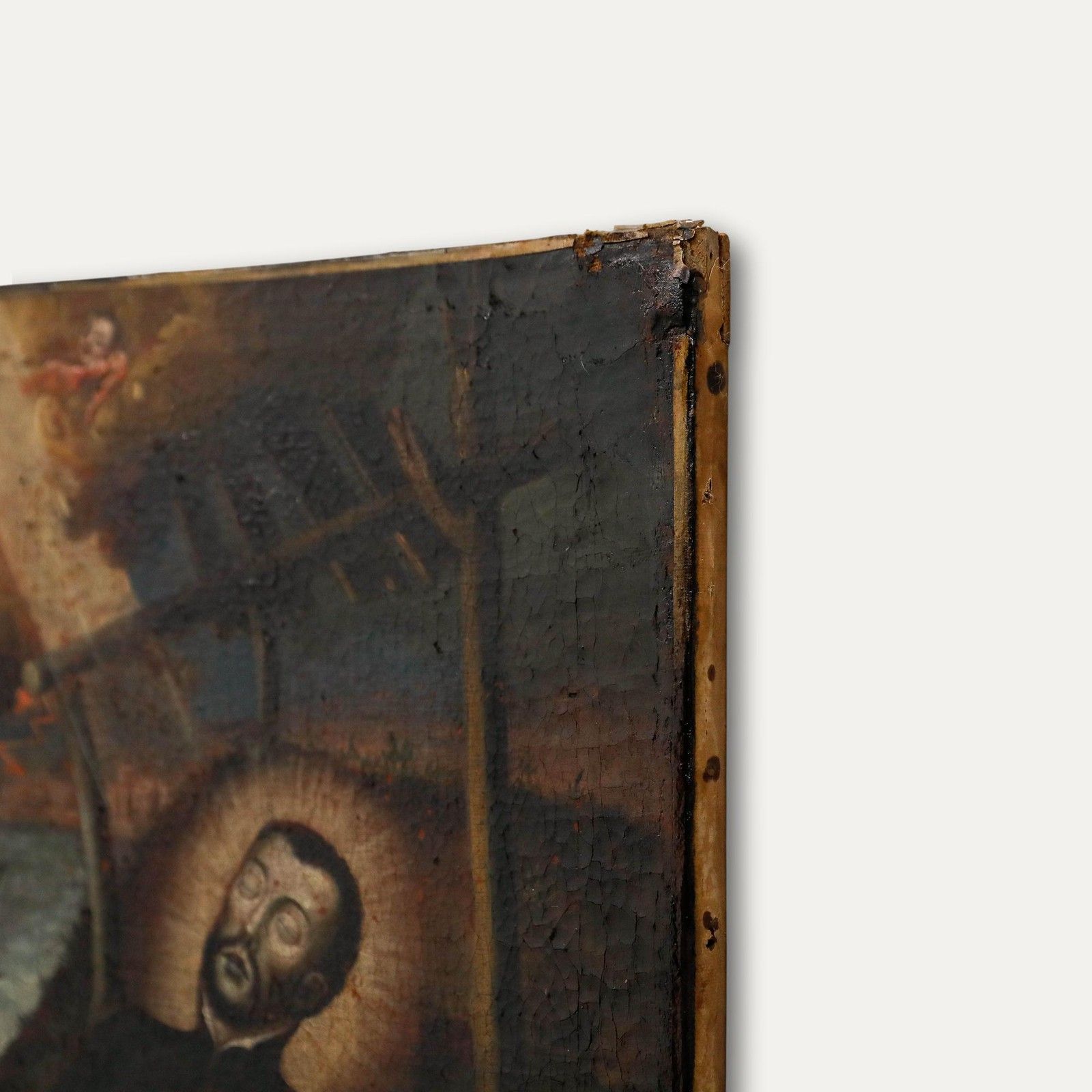 Spanish School 18th Century Oil Saint Aloysius Gonzaga photo buy