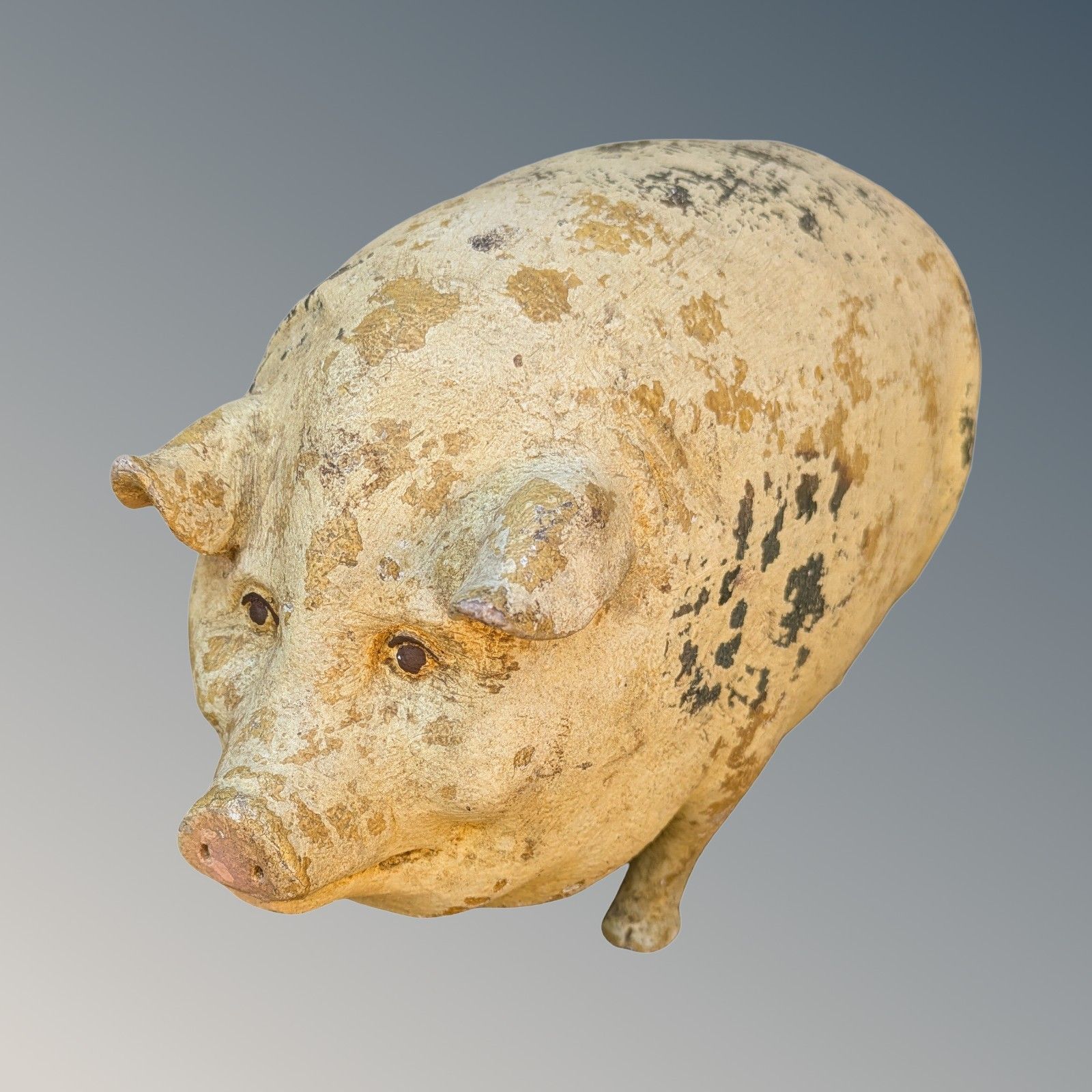 Vintage Folk Art Butcher's Advertising Pig Gloucester Old Spot