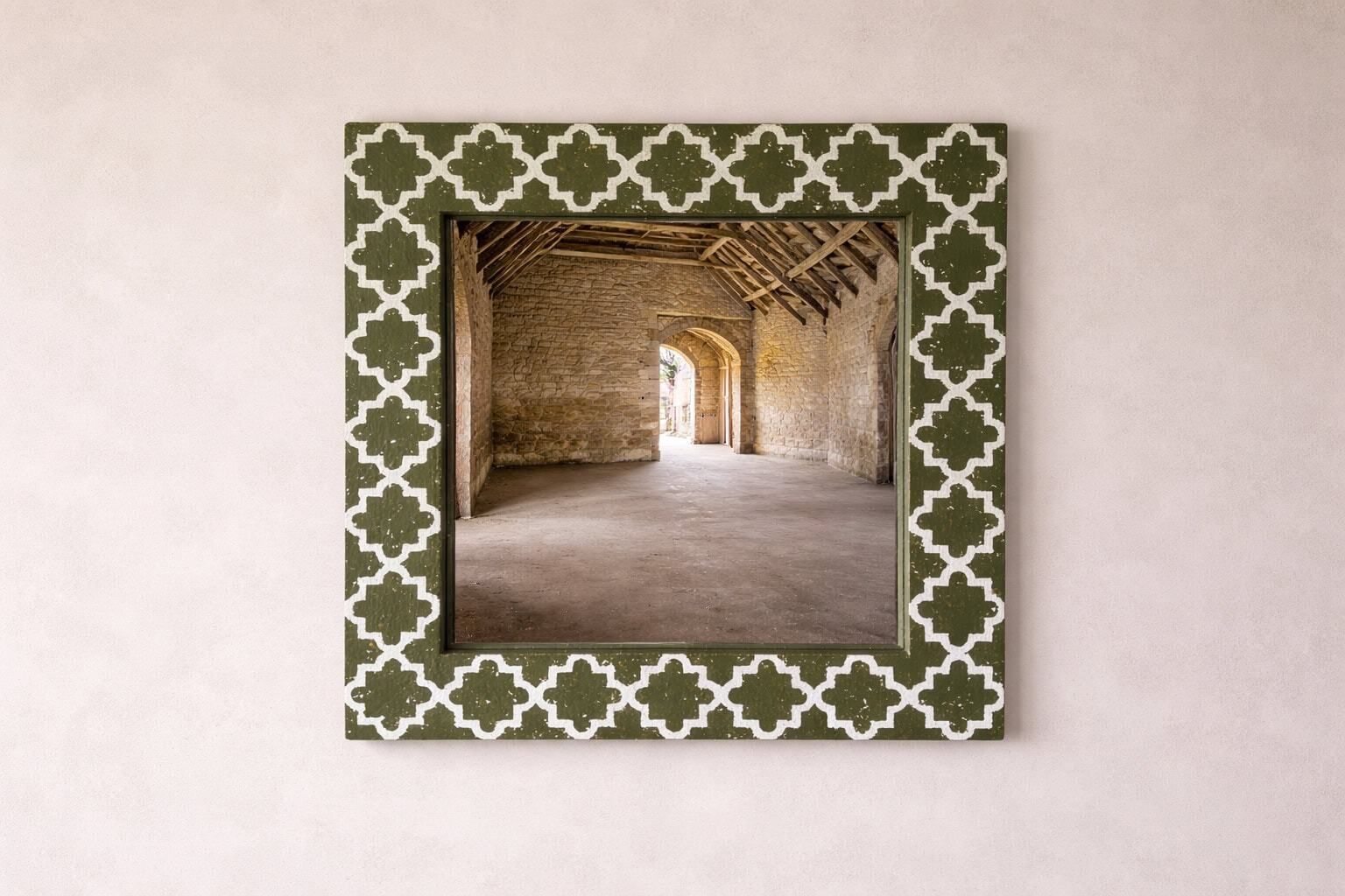 Geometric Moorish Pattern Bespoke Painted Mirror