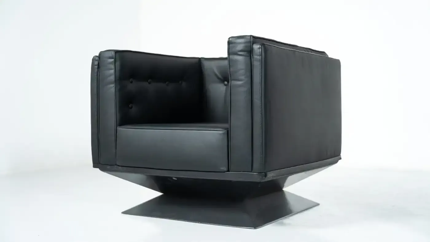 Mid Century Modern Pair Of Armchairs By Luigi Pellegrin For Mim Roma, Italy photo furniture