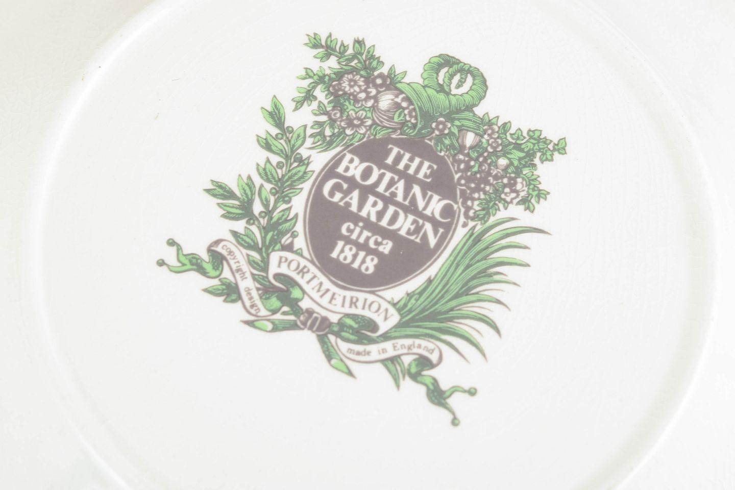 Portmeirion England. Lot de 5 assiettes creuses en faïence. Série « The Botanic Garden ». photo 303.0