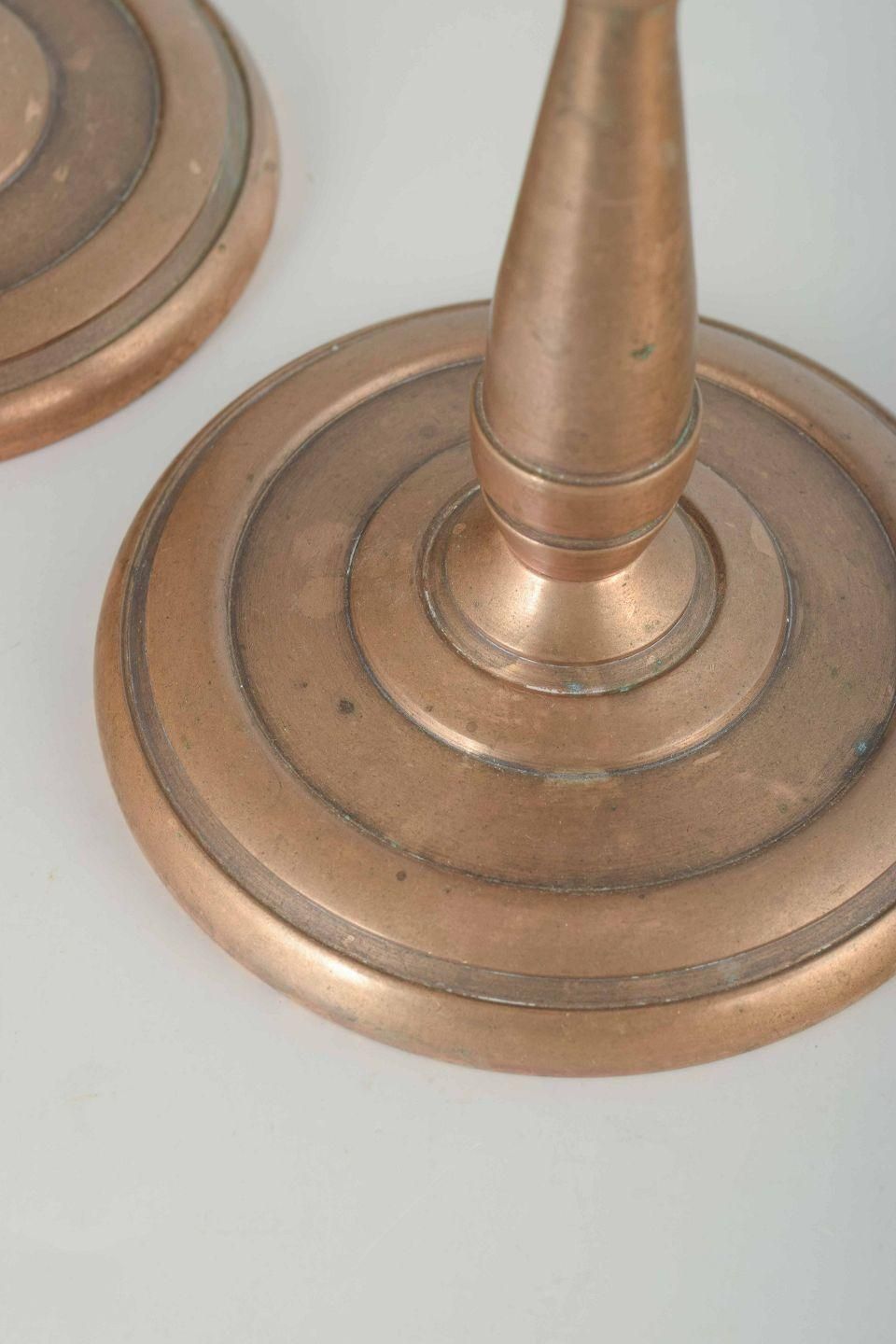 Paire de bougeoirs en laiton Art déco, CAWA, Danemark, années 1940. photo for sale