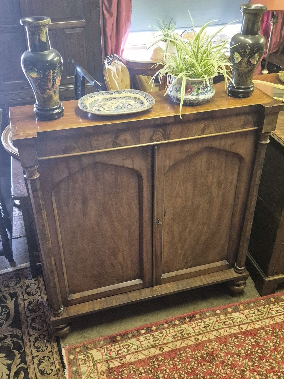 photo furniture Victorian Flame Mahogany Cupboard