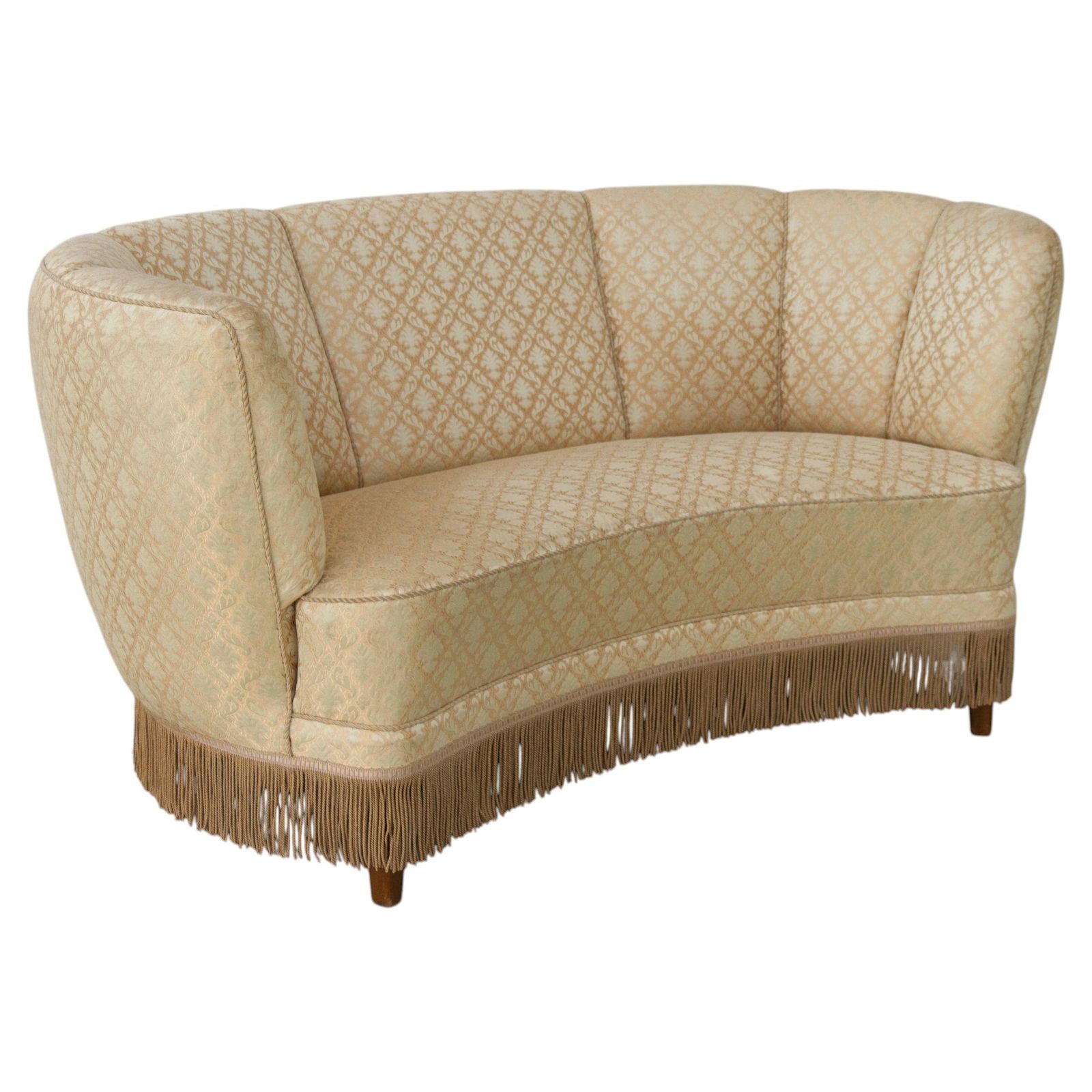 Danish Art Deco Banana Sofa, 1940s.