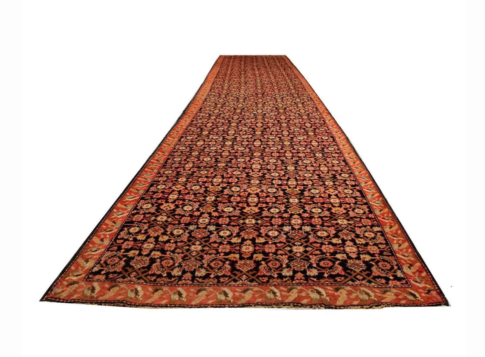 Pair Of Rare Antique Runner Rug Caucasian Wool Carpet photo Textiles