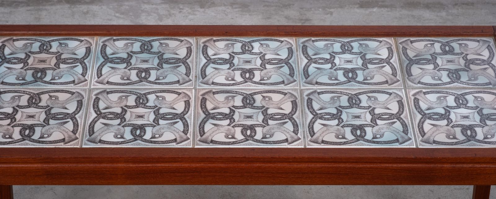 Danish Teak Coffee / Side Table With Tile Top, 1960s photo vinterior
