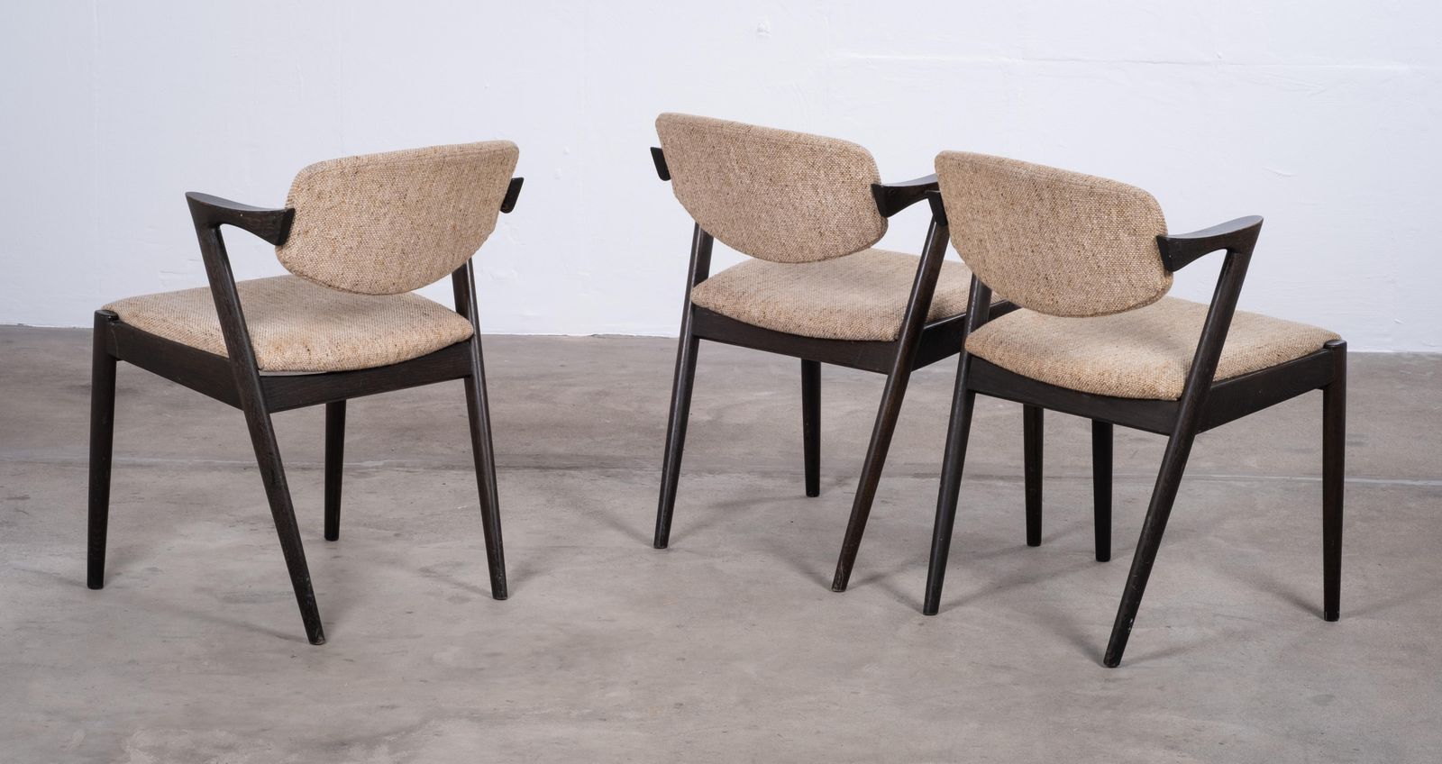 Set Of 3 Dining Chairs By Kai Kristiansen For Schou Andersen, Denmark, 1950s photo 574.0