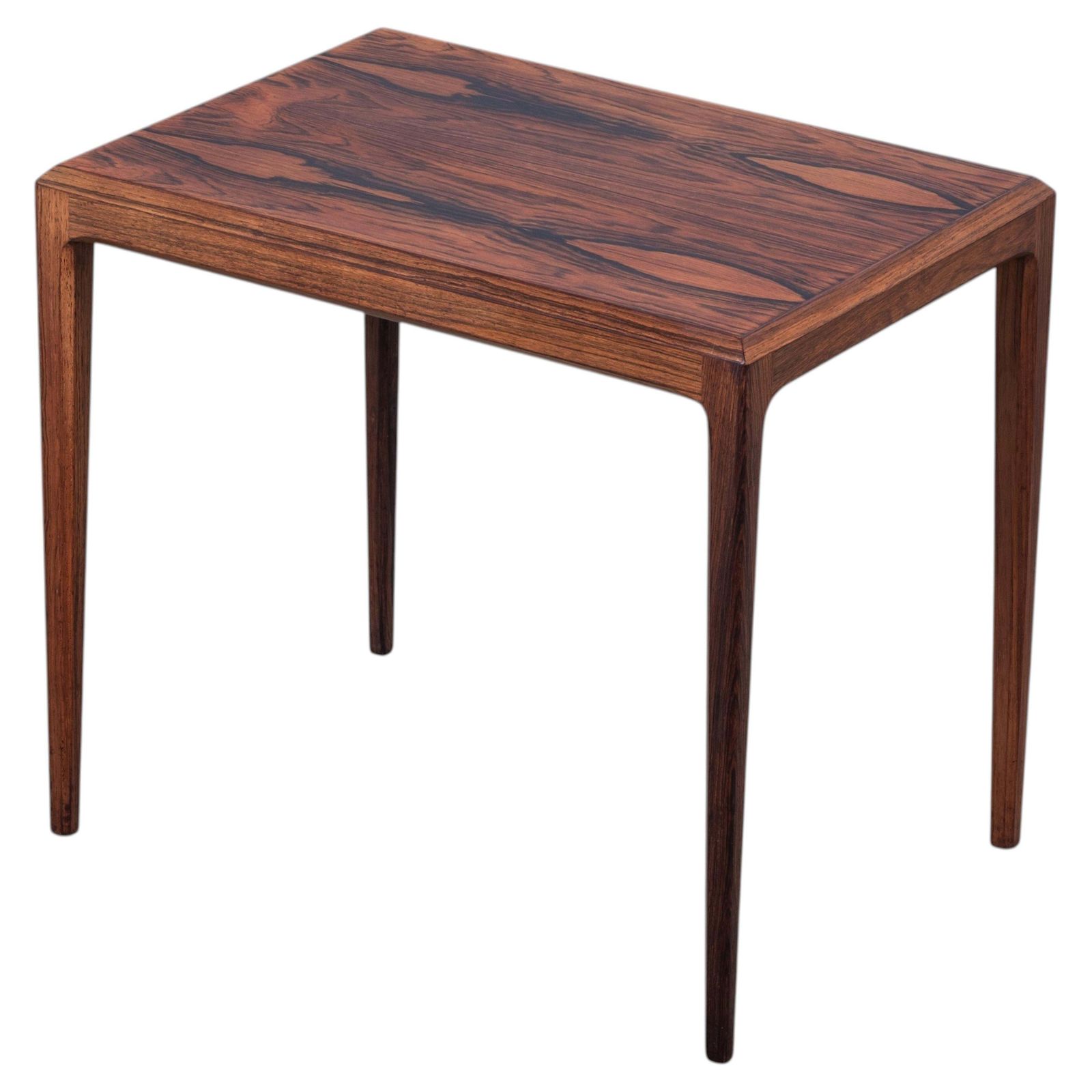 Rosewood Side Table By Johannes Andersen For Silkeborg Møbelfabrik, Denmark
