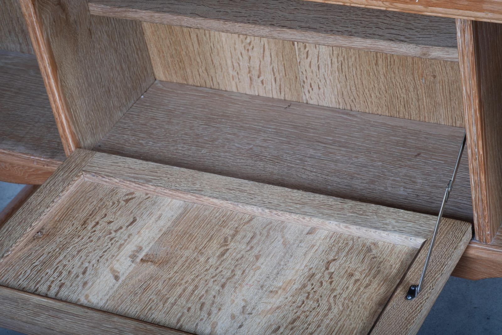 photo buy Freestanding Oak Desk Attributed To Henning Kjærnulf, Denmark, 1960s