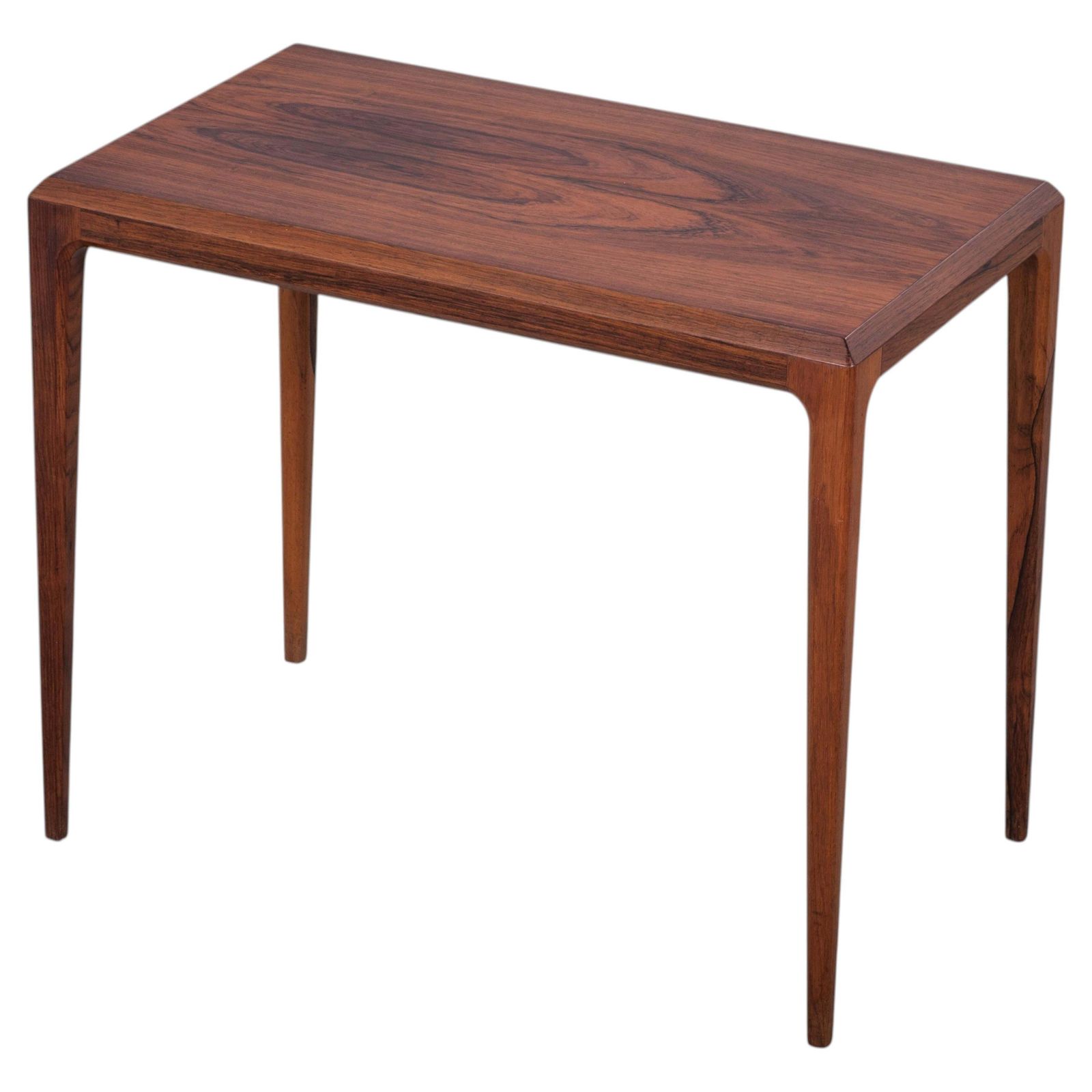 Rosewood Side Table By Johannes Andersen For Silkeborg Møbelfabrik, Denmark