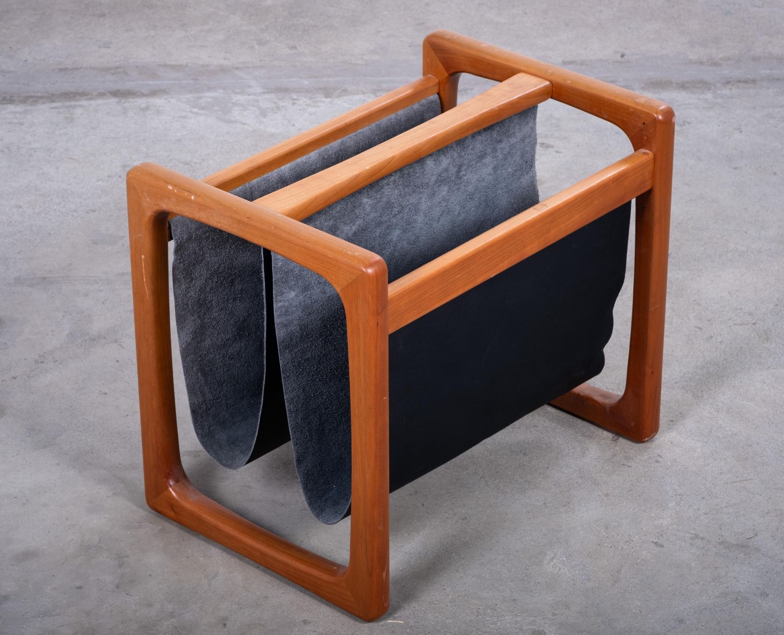 Teak Magazine Holder By Aksel Kjersgaard, Denmark, 1960s photo for sale
