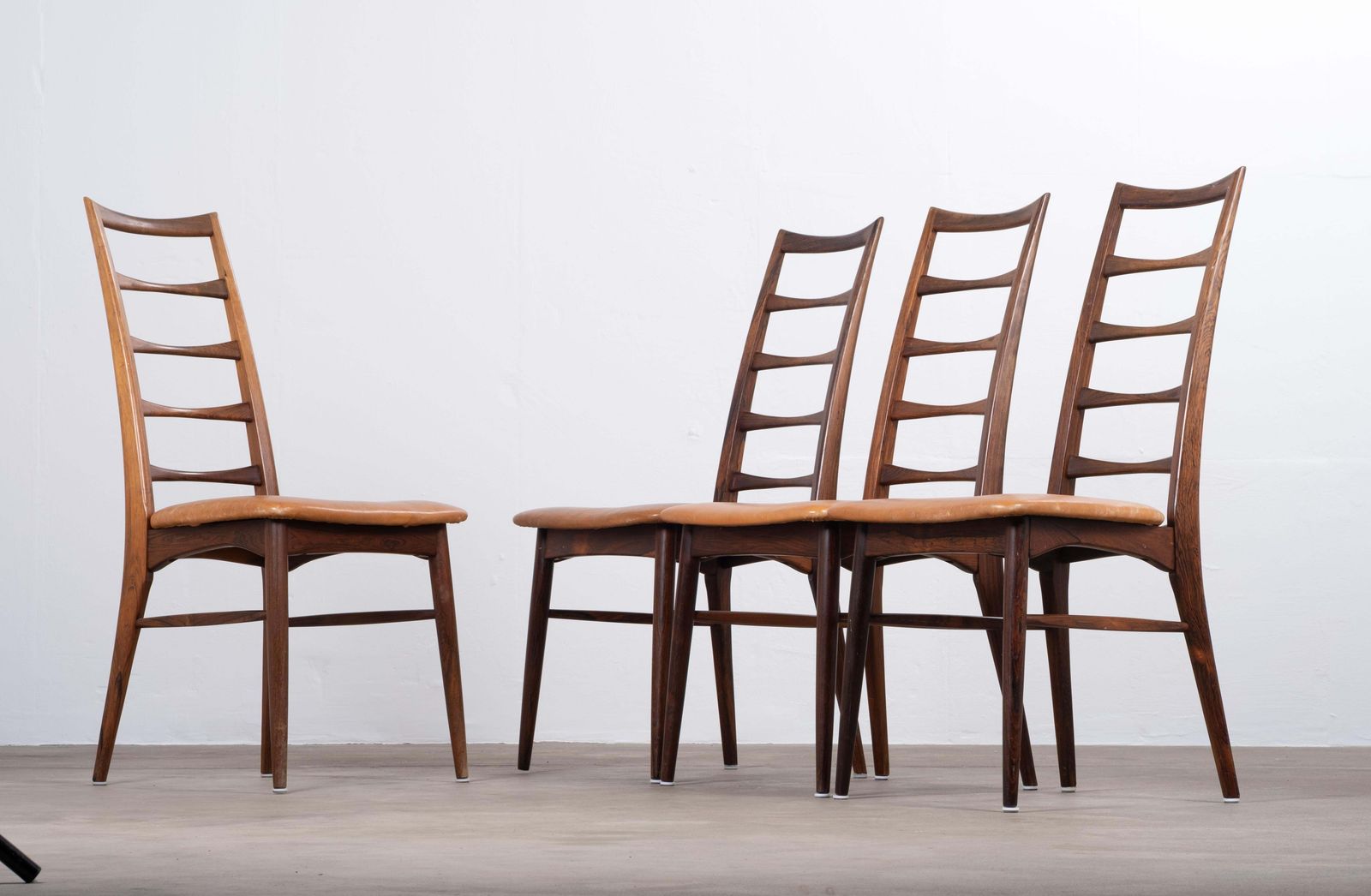 Set Of 4 ‘Lis’ Dining Chairs In Rosewood By Niels Koefoed, Denmark, 1960s photo Furniture