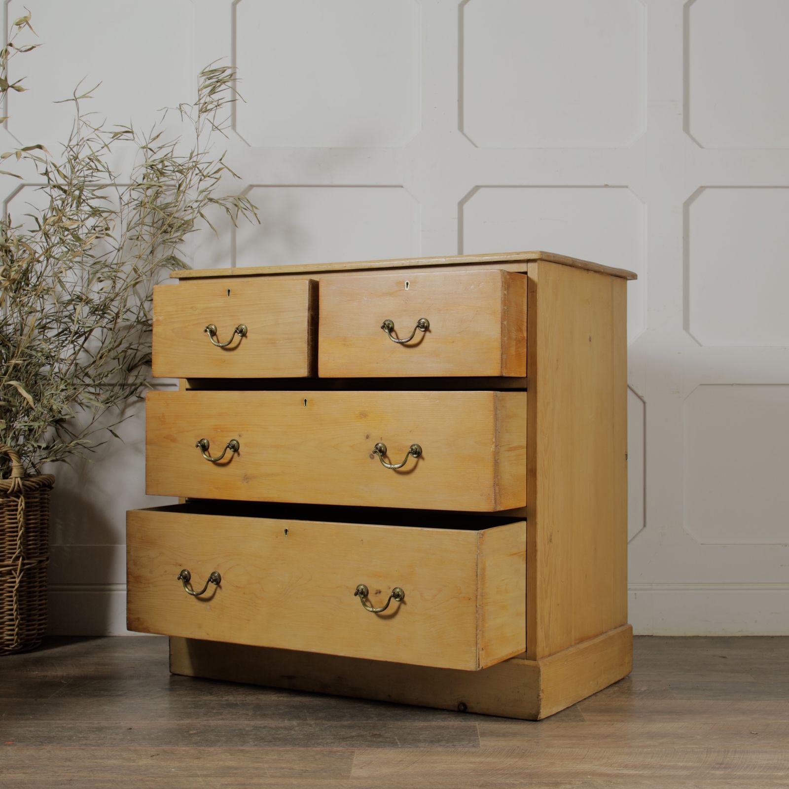 Victorian Stripped Pine Chest Of Drawers photo Furniture