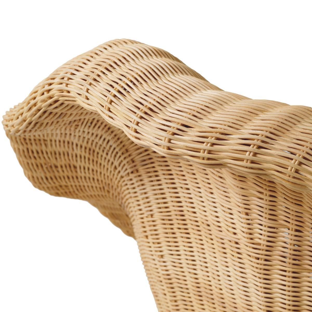 Natural Rattan Lounge Chair With Cream Fabric photo 2524.0