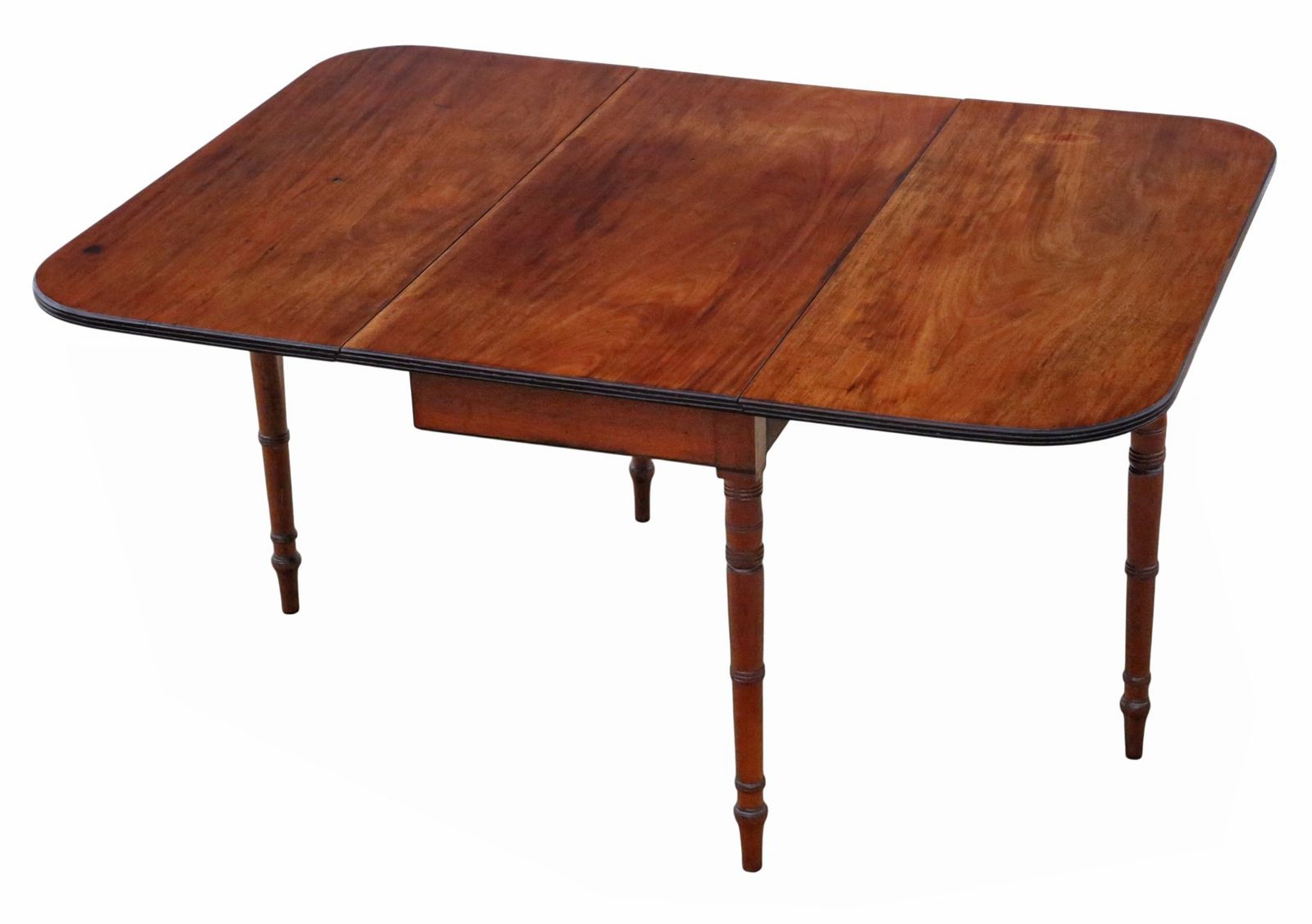 Antique Georgian C.1800 Early 19th Century Mahogany Drop Leaf Gateleg Dining Table – Quality