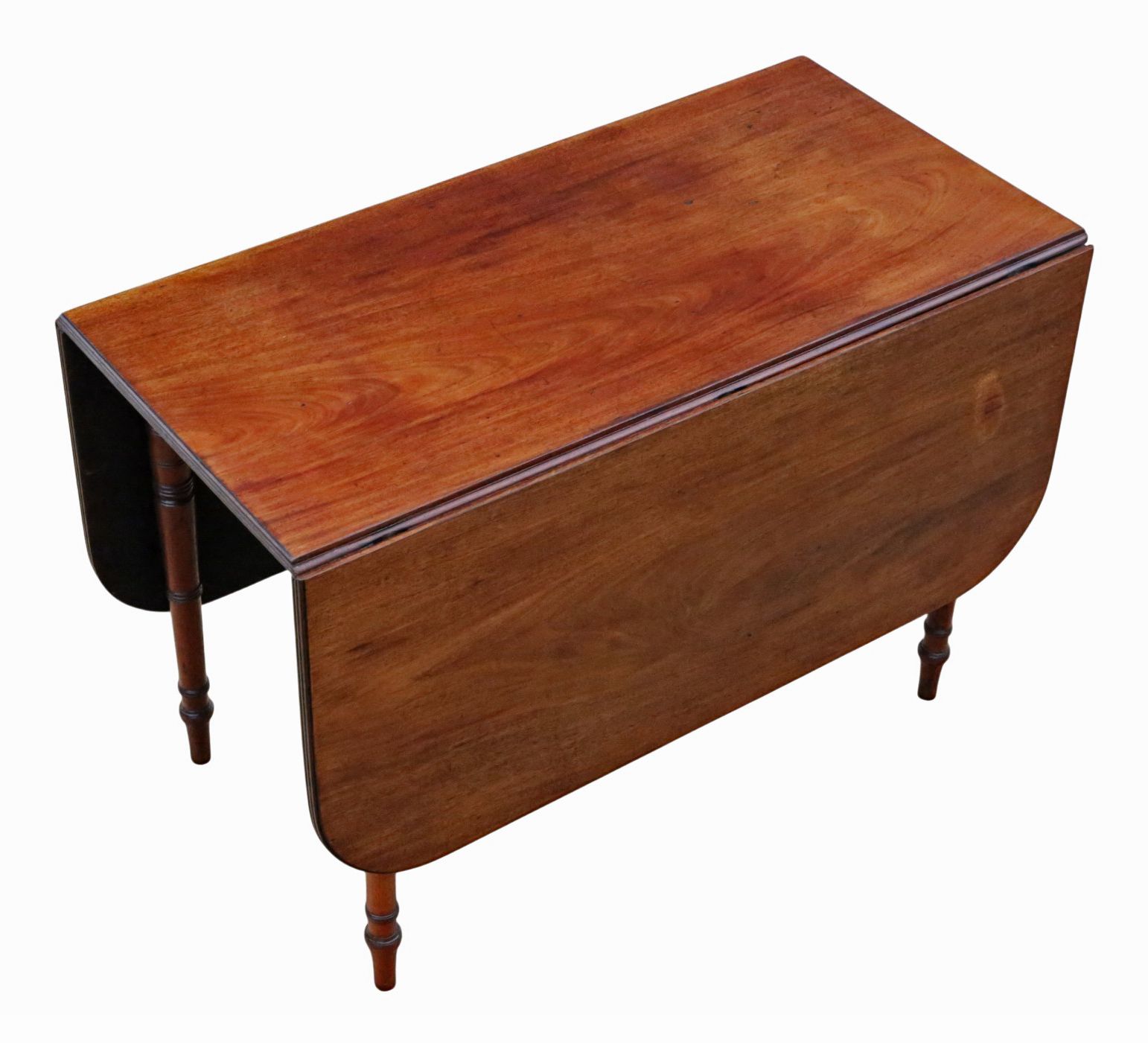 Antique Georgian C.1800 Early 19th Century Mahogany Drop Leaf Gateleg Dining Table – Quality photo vintage