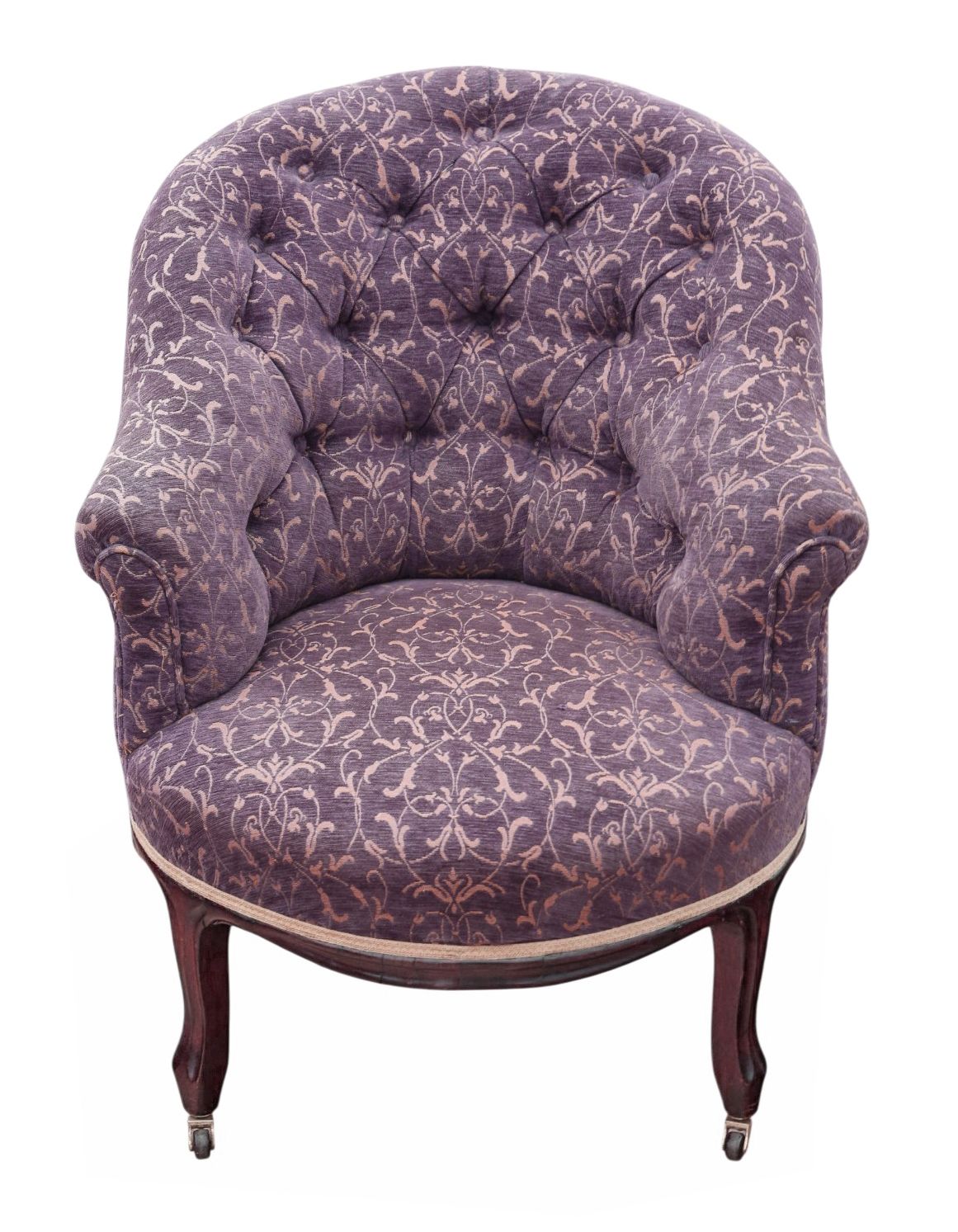 Antique 19th Century Victorian Ladies Tub Bedroom Chair – Fine Quality photo for sale