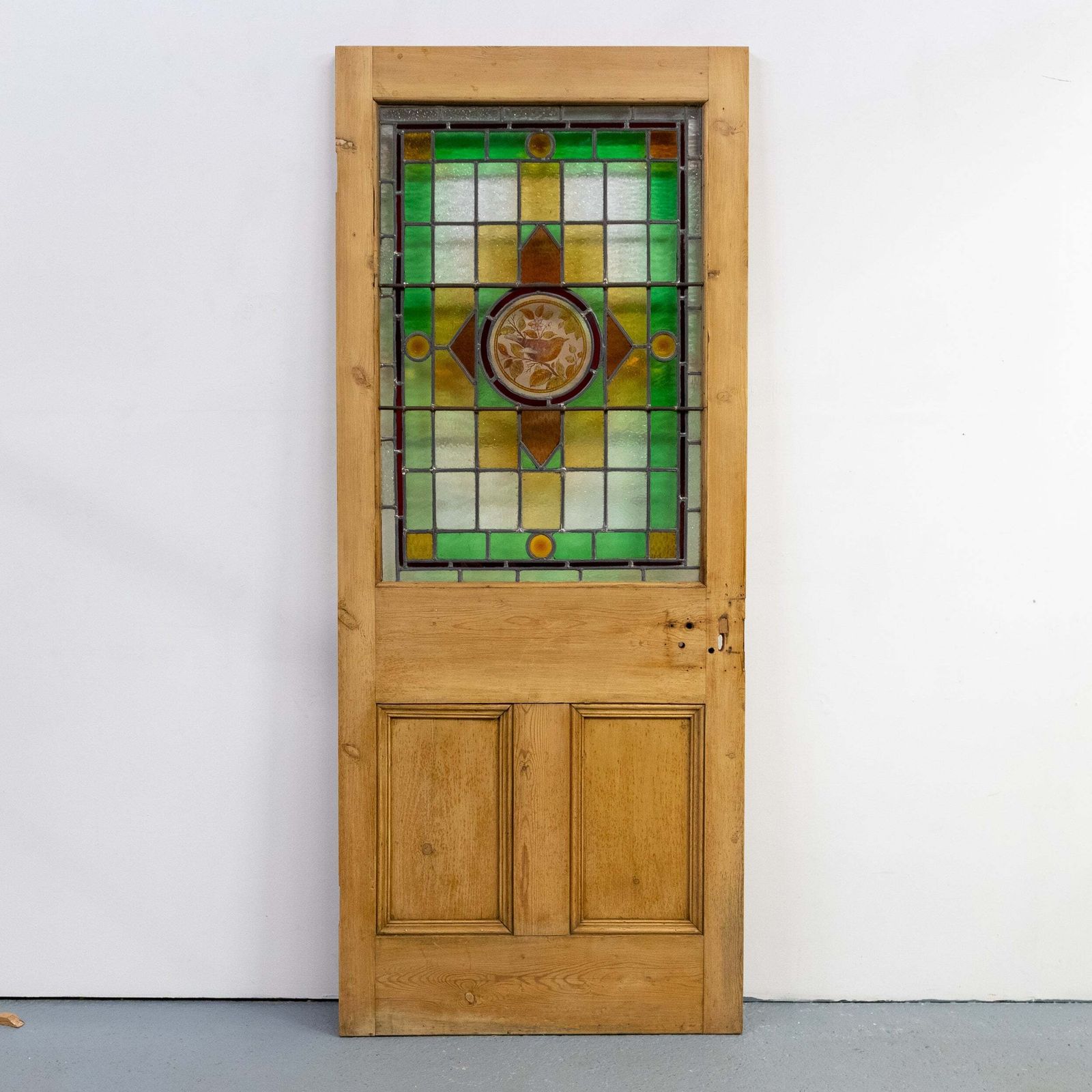photo buy Antique Stained Glass Door   193.5cm X 80.5cm