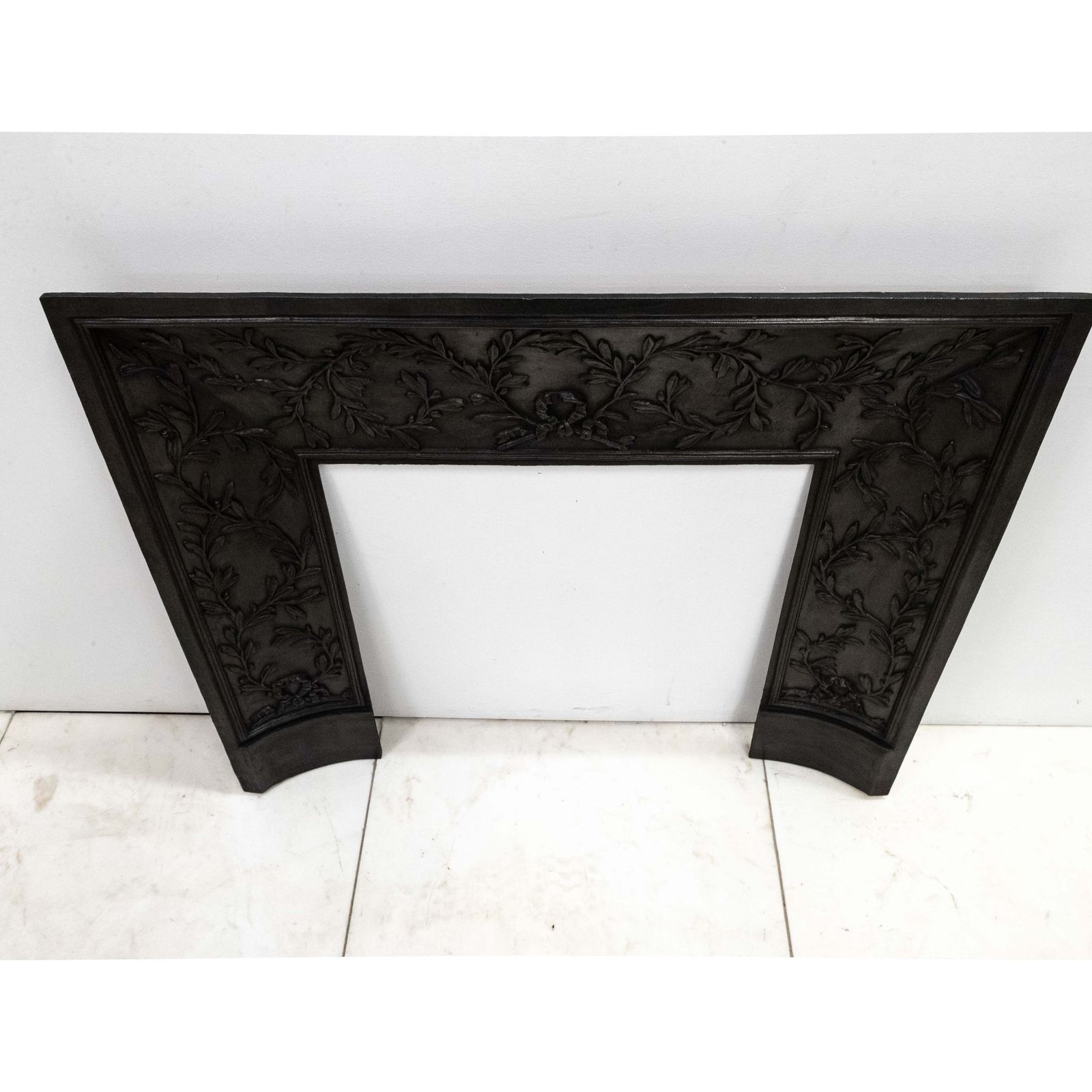 Cast Iron Louis XVI Style Fireplace Insert photo vintage