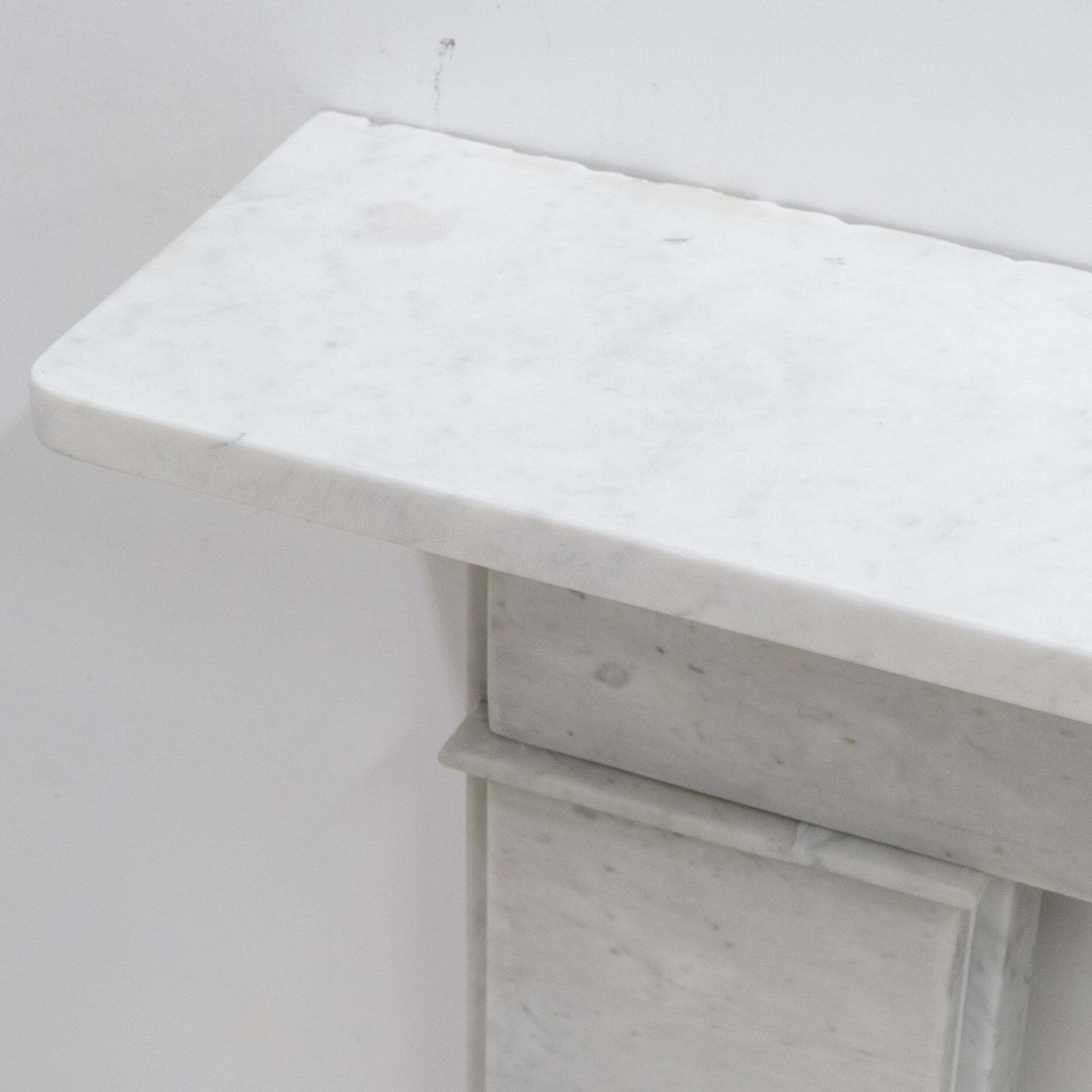 photo for sale Antique Carrara Marble Late Georgian Fireplace Surround