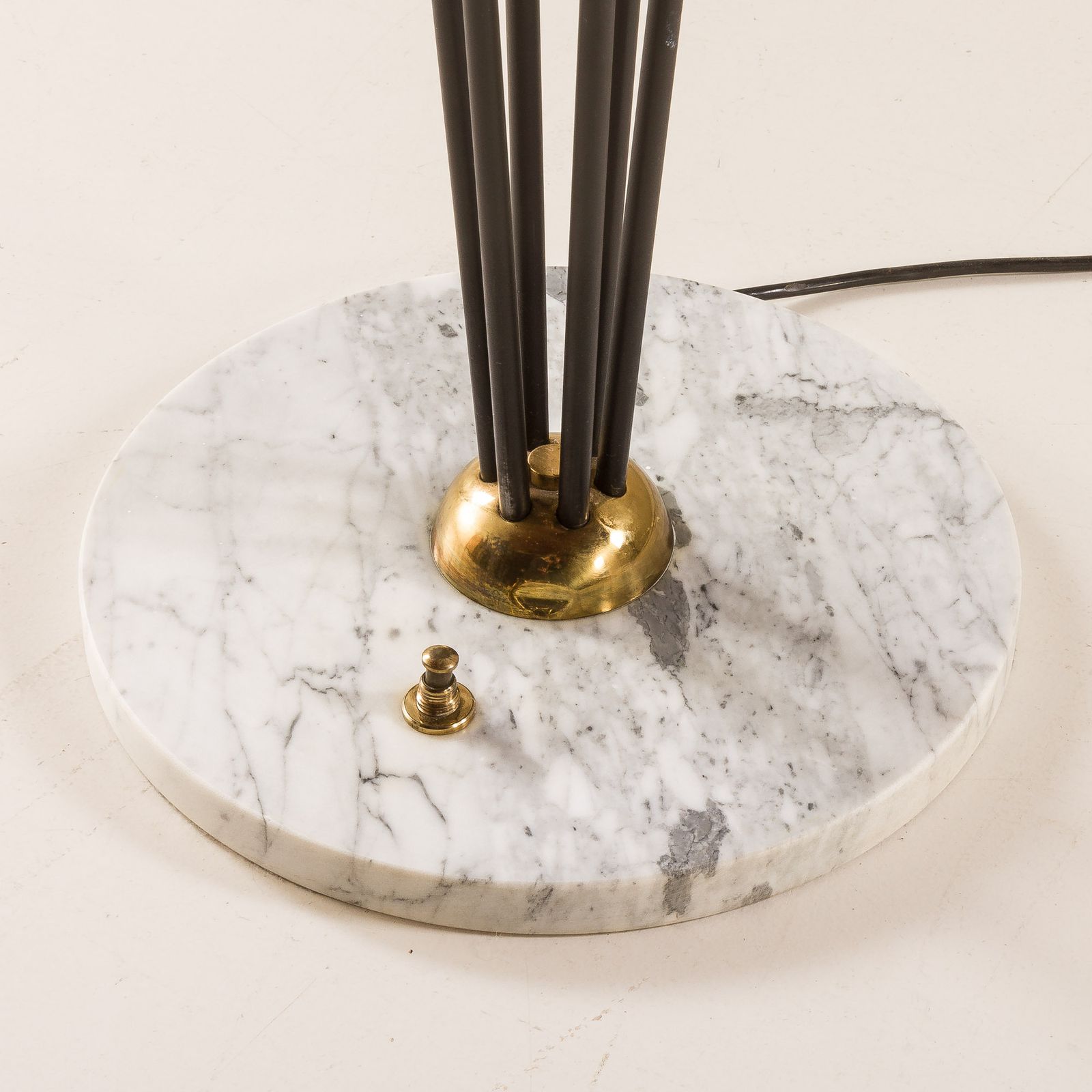 Italian Mid Century Floor Lamp Attr. To Stilnovo, 1960s photo vintage