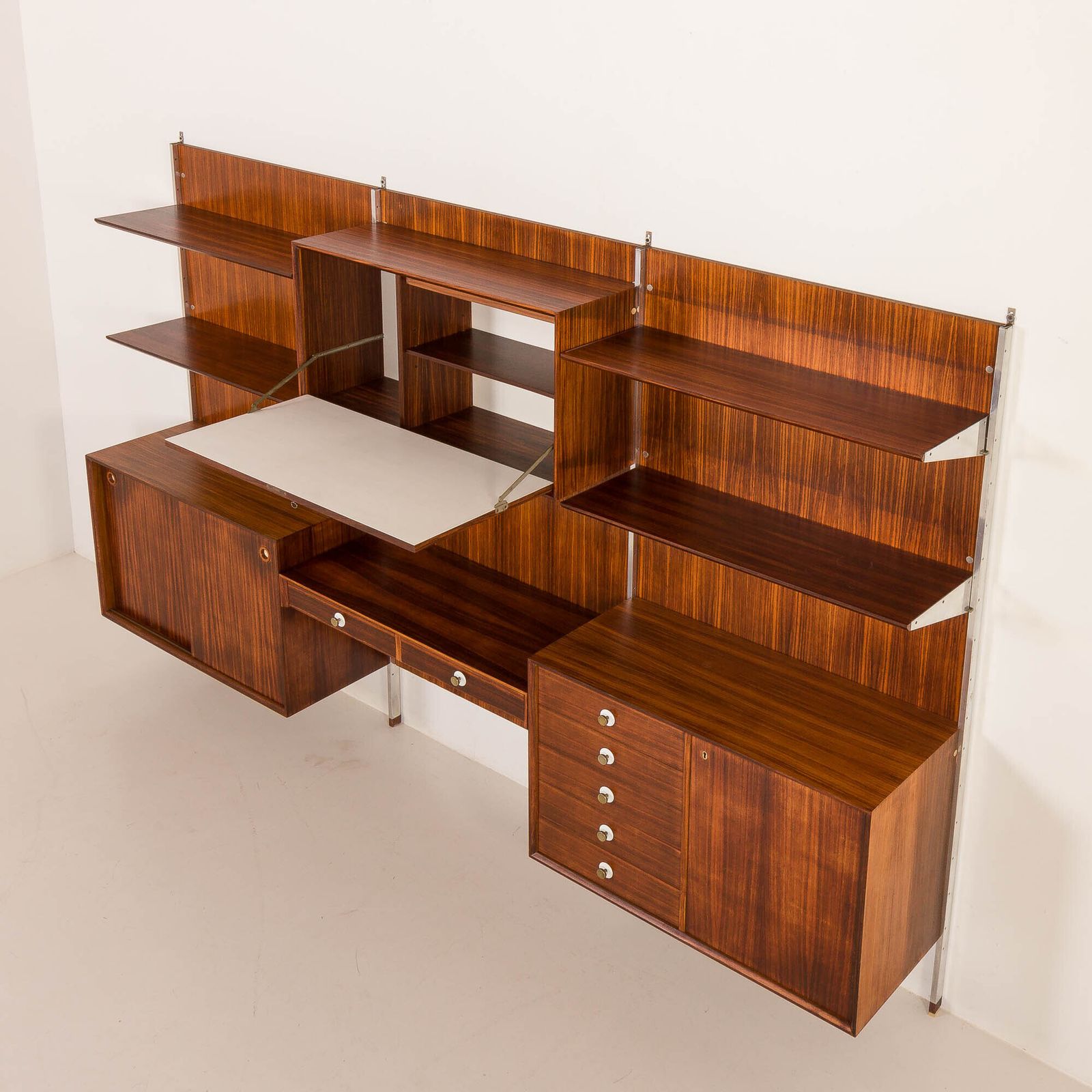 photo for sale Italian Mid Century Wall Unit George Coslin For 3v Arredamenti, 1960s