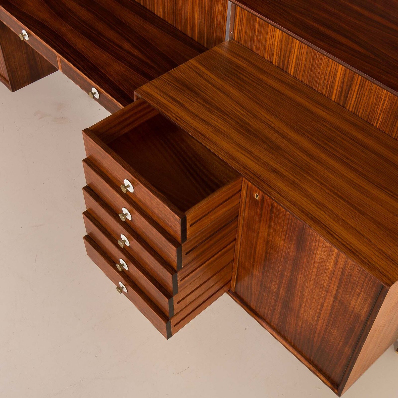 photo buy Italian Mid Century Wall Unit George Coslin For 3v Arredamenti, 1960s
