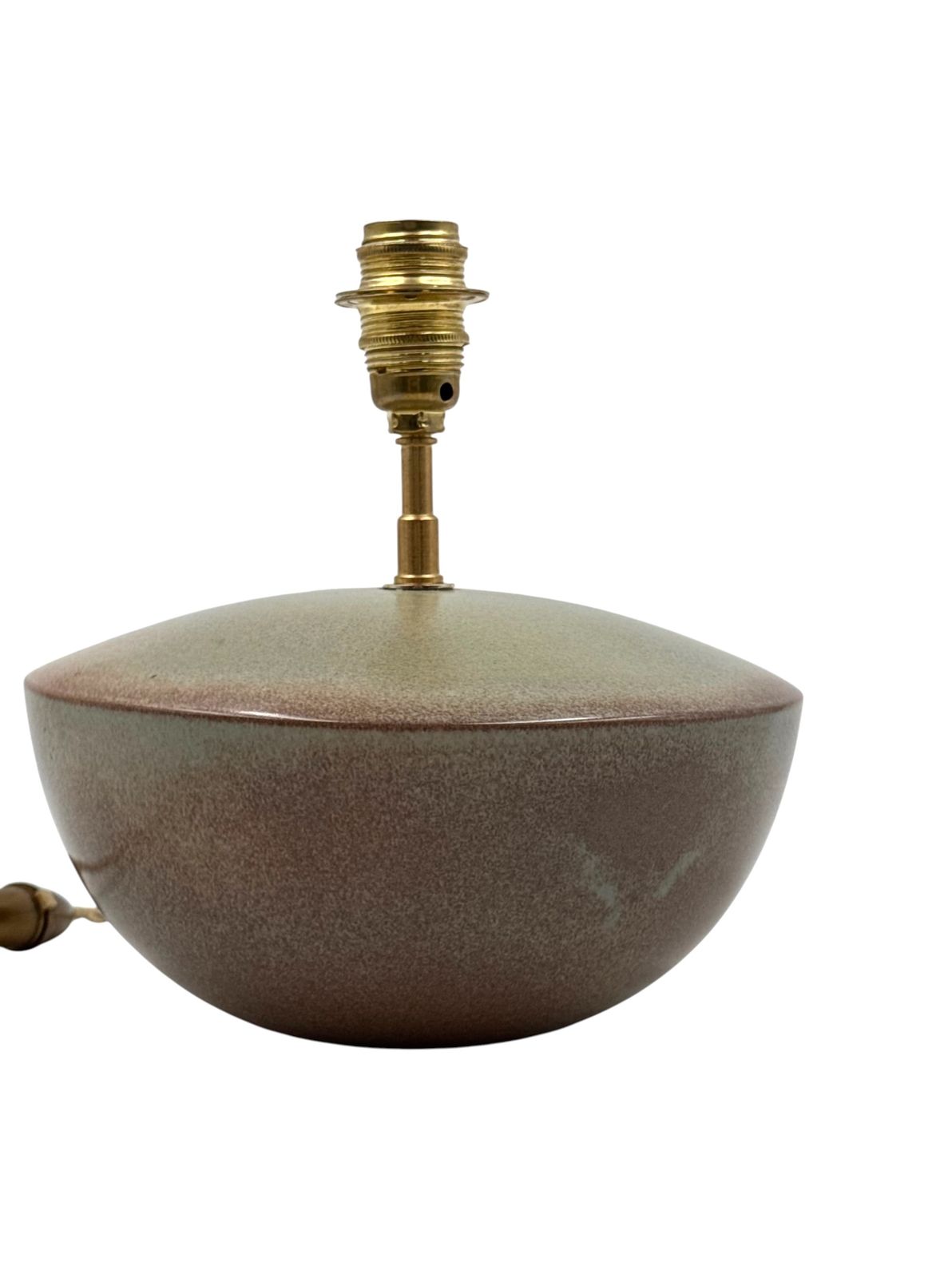 photo buy Mid Century Modern Green Ceramic Lamp Base, Alain Di Bin France 1960s