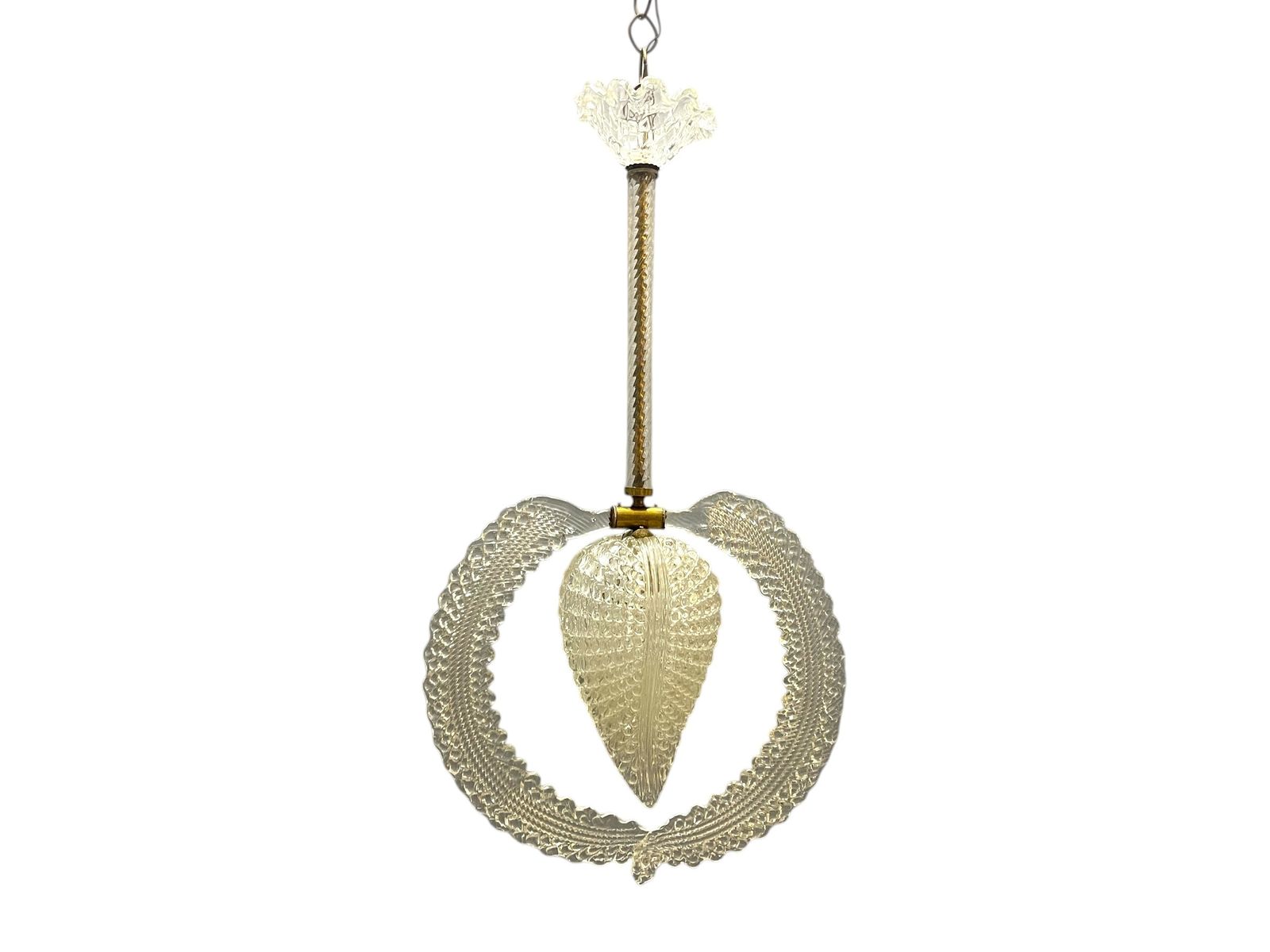 Murano Glass Pendant By Ercole Barovier, Italy, 1950s photo furniture