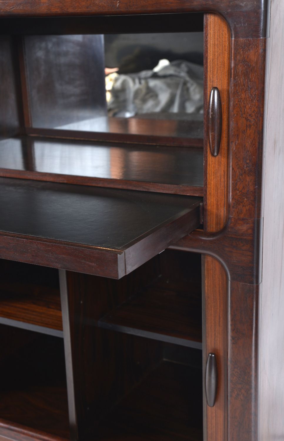 photo vinterior Midcentury Danish Drinks Cabinet Bar Tambour By Dyrlund 1970s