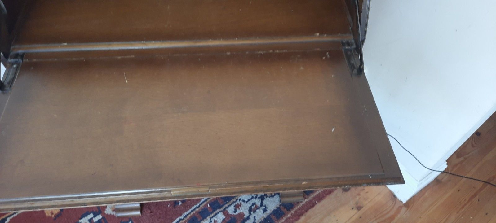 Vintage Art Deco Four Drawer Bureau Writing Desk photo vintage