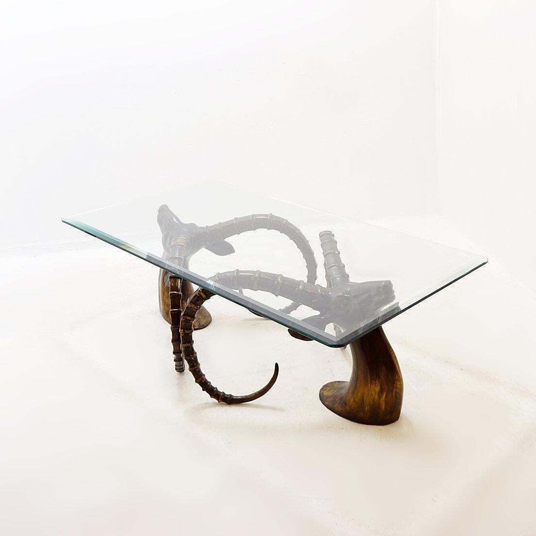 "Ibex" Coffee Table In The Style Of Alain Chervet   1970s photo 5246.0