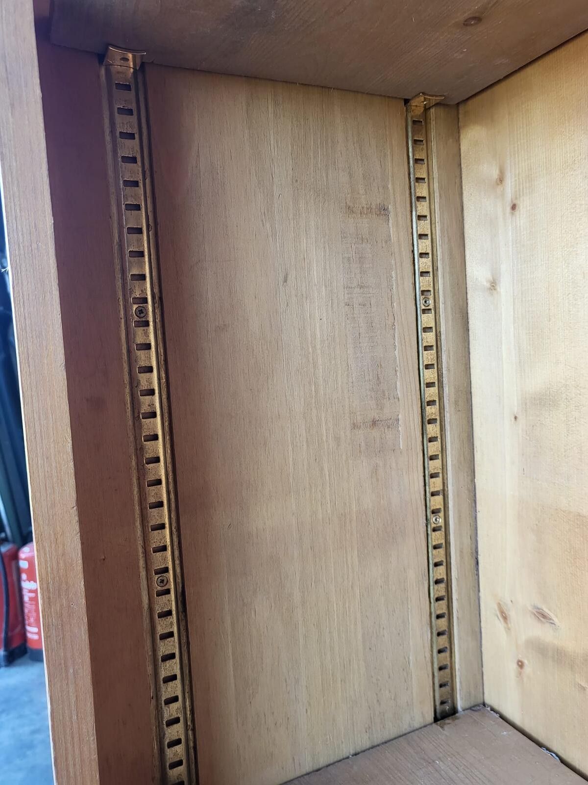 Tall Pine Open Bookcase Adjustable Shelves Cornice photo vintage