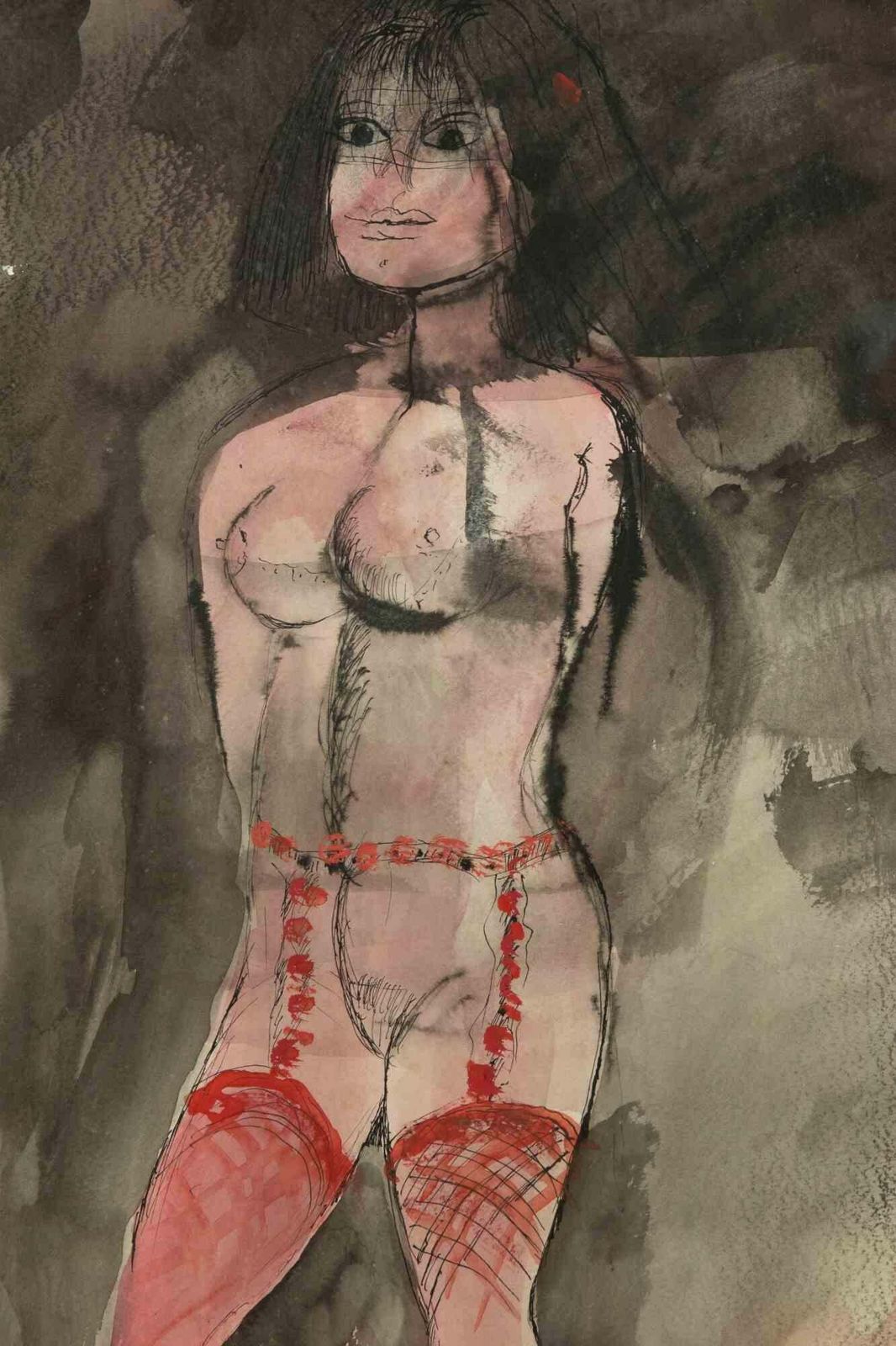 Bruno Cassinari Woman   Drawing By Bruno Cassinari   1971 photo furniture