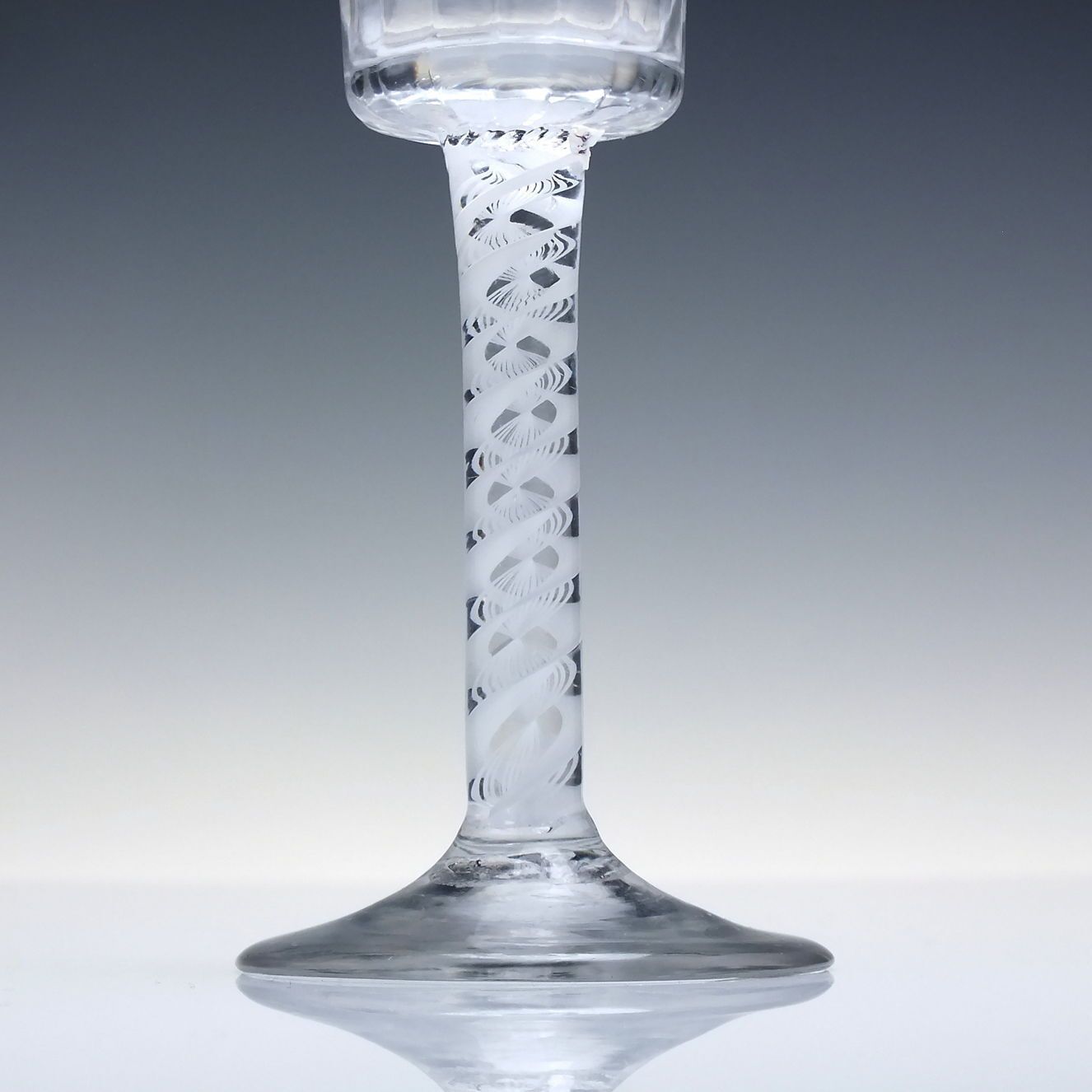 Double Series Opaque Twist Wine Glass C1760 With Ribbed Bucket Bowl photo Home Decor