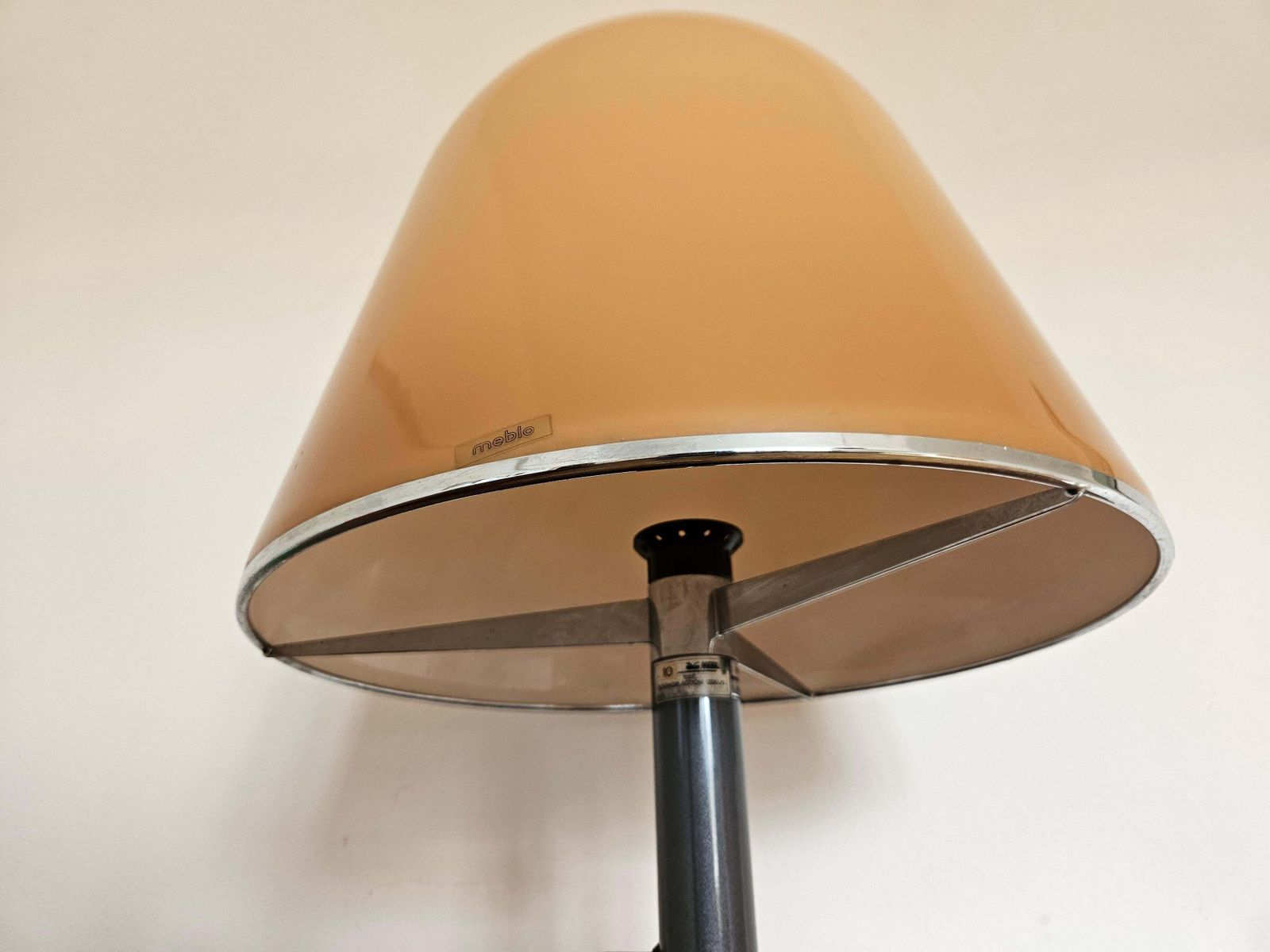 Rare Midcentury Large Table Lamp Kuala For Meblo, Franco Bresciani, Italy, 1970s photo 814.0