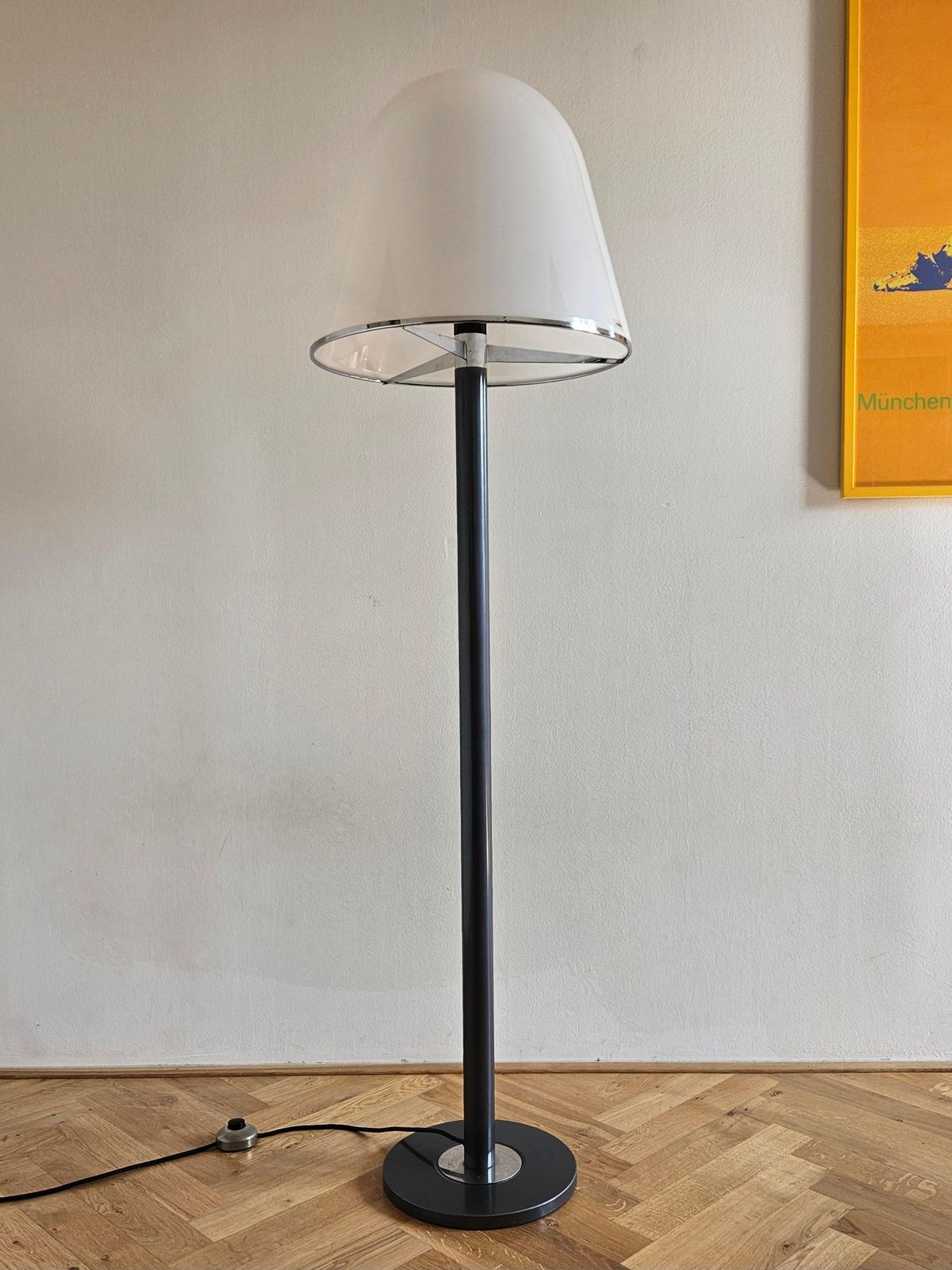 photo furniture Rare Midcentury Floor Lamp Kuala For Meblo, Franco Bresciani, Italy, 1970s