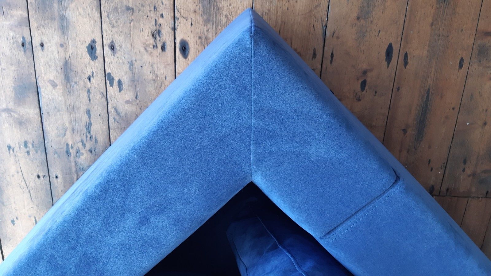 Ligne Roset 'Exclusif' Two Seater Sofa Blue Suede Upholstery  Vgc Uk Delivery photo buy