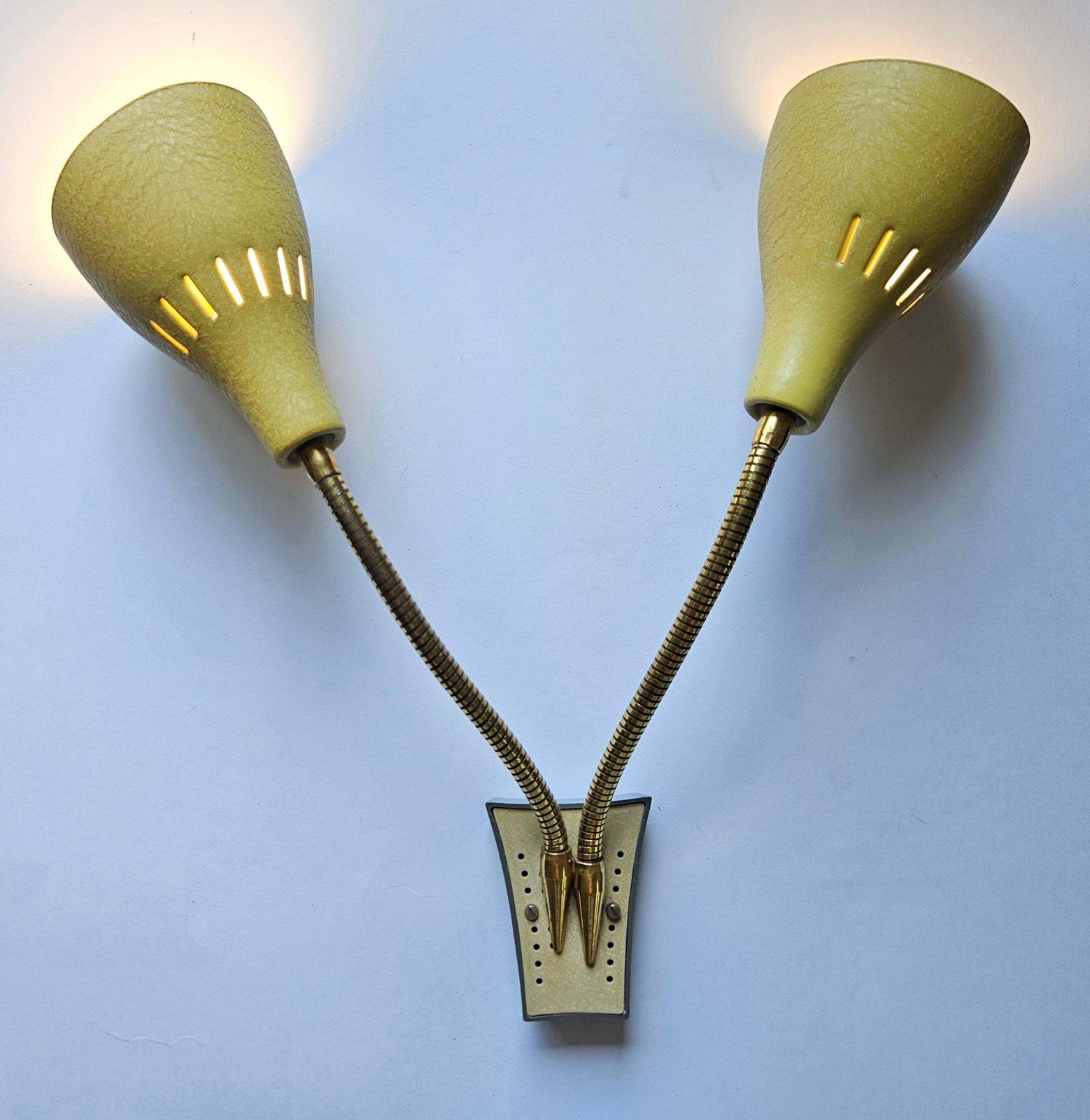 photo for sale Rare Wall Lamp In Style Of Stilnovo, Italy, 1960s
