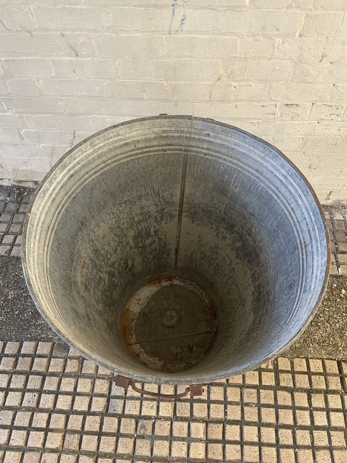 Extra Large Vintage Turkish Olive Vessel Tree Planter photo for sale
