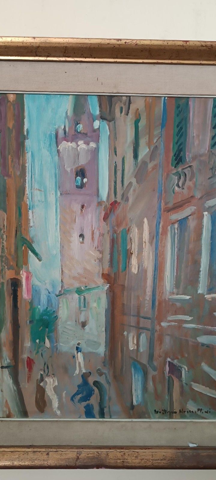 Oil Painting On Cardboard, Vittorio Nomellini (1901 1965 Florence), Lerici photo 364.0