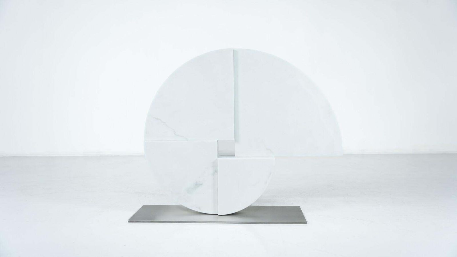Large Marble Sculpture By Angelo Mangiarotti For Skipper, Italy, 1980s photo 9236.0