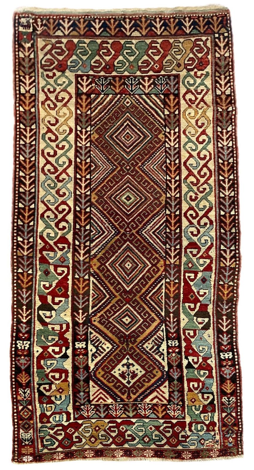 Antique Caucasian Rug 2.58m X 1.25m