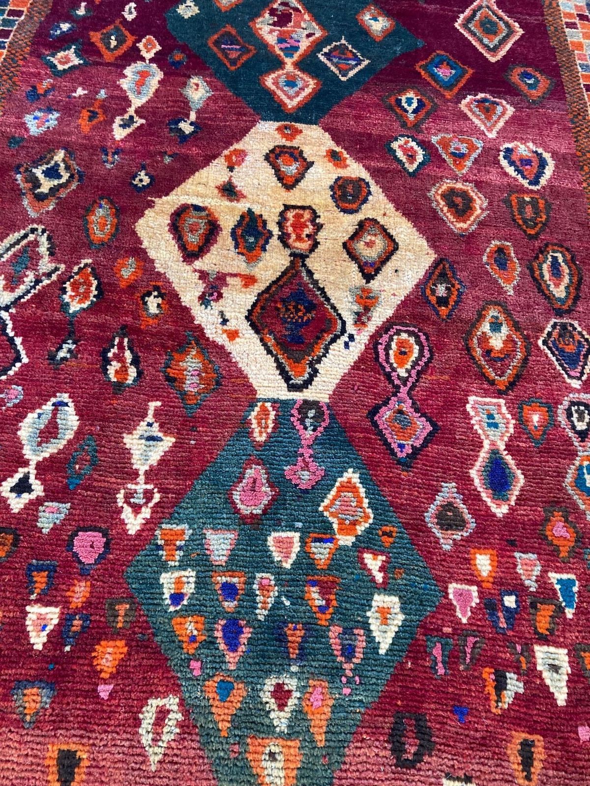 Vintage Gabbeh Rug 1.60m X 1.05m photo vintage