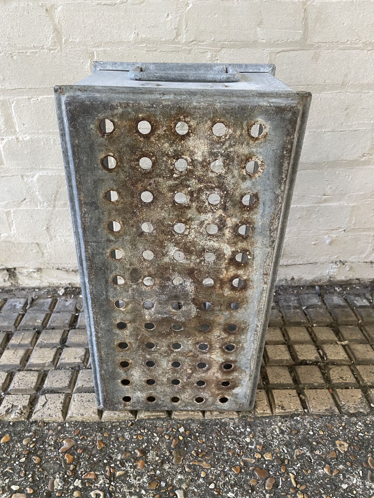 Vintage Heavy Galvanised Dutch Tulip Bulb  Box Planter photo for sale